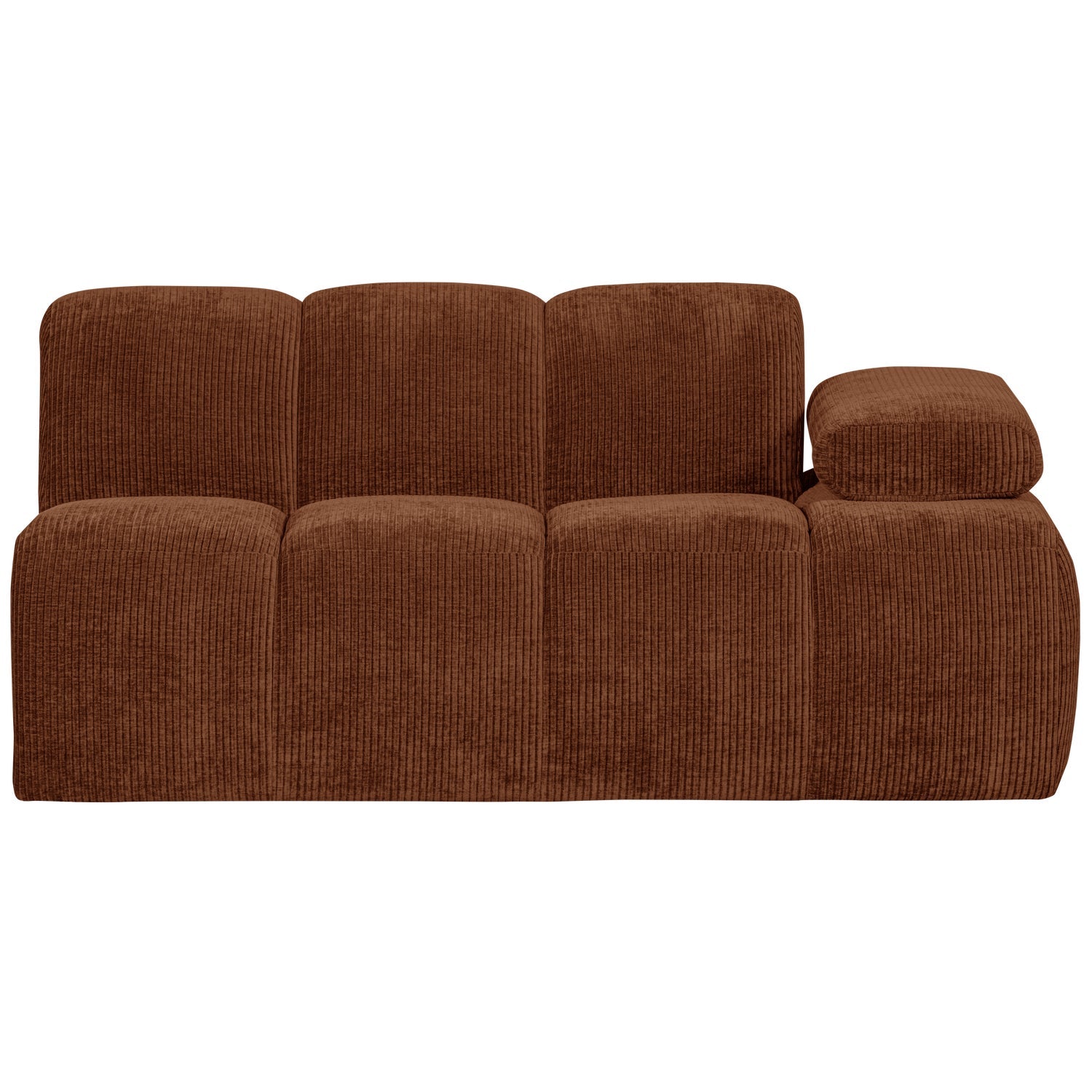 MOJO modular sofa - 1.5-seater right-hand brown corduroy element