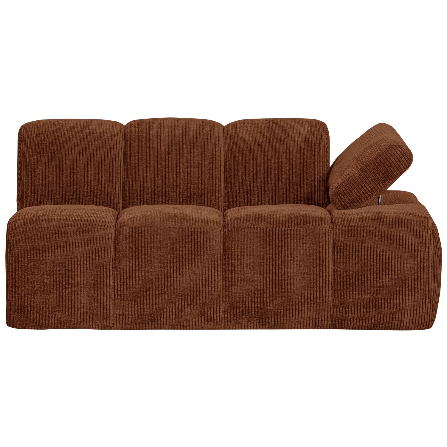 MOJO modular sofa - 1.5-seater right-hand brown corduroy element