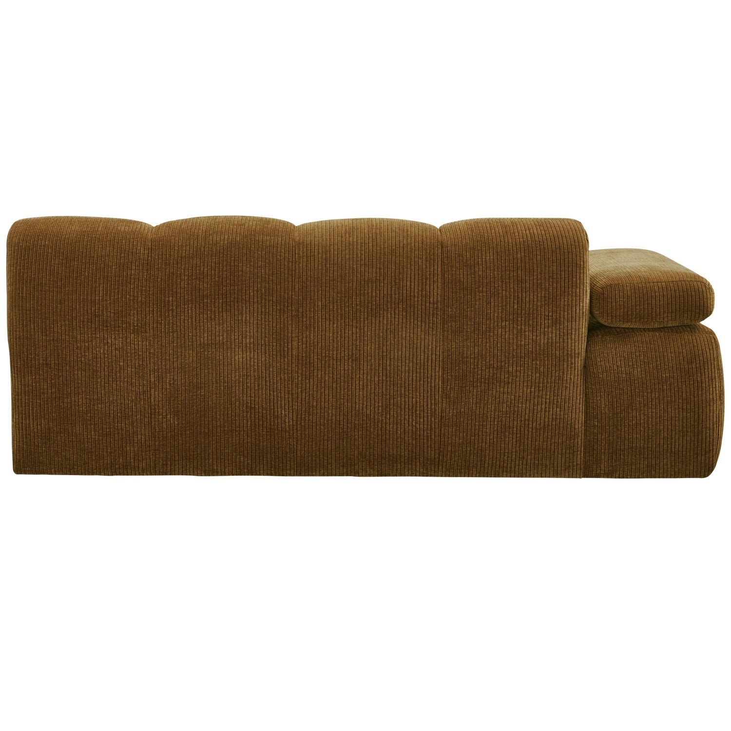 Modulares Sofa MOJO - 2-sitziges Element linksseitig dunkel honigfarbenes Cord