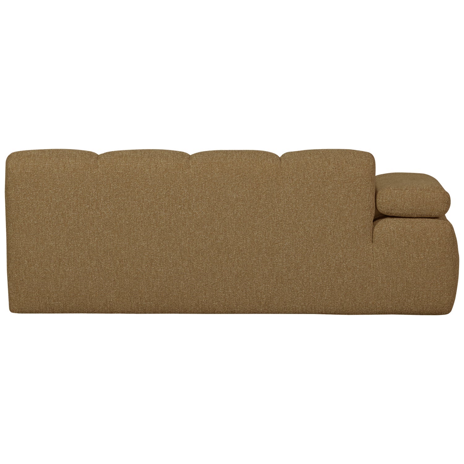 Modulares Sofa MOJO - 2-sitziges Element linksseitig in dunklem Honig-Bouclé