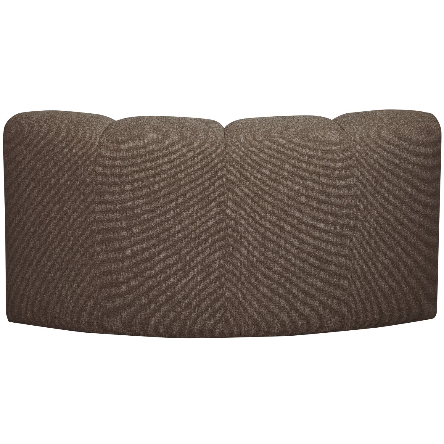 Modulares Sofa MOJO - Eckelement in dunkelbraunem Bouclé