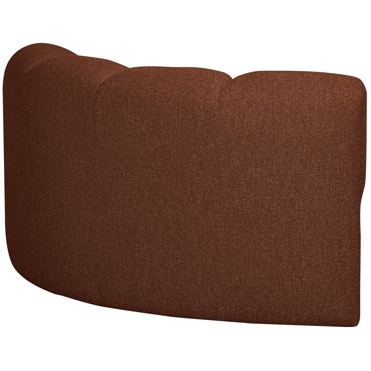 Modulares Sofa MOJO - braunes Bouclé-Eckelement