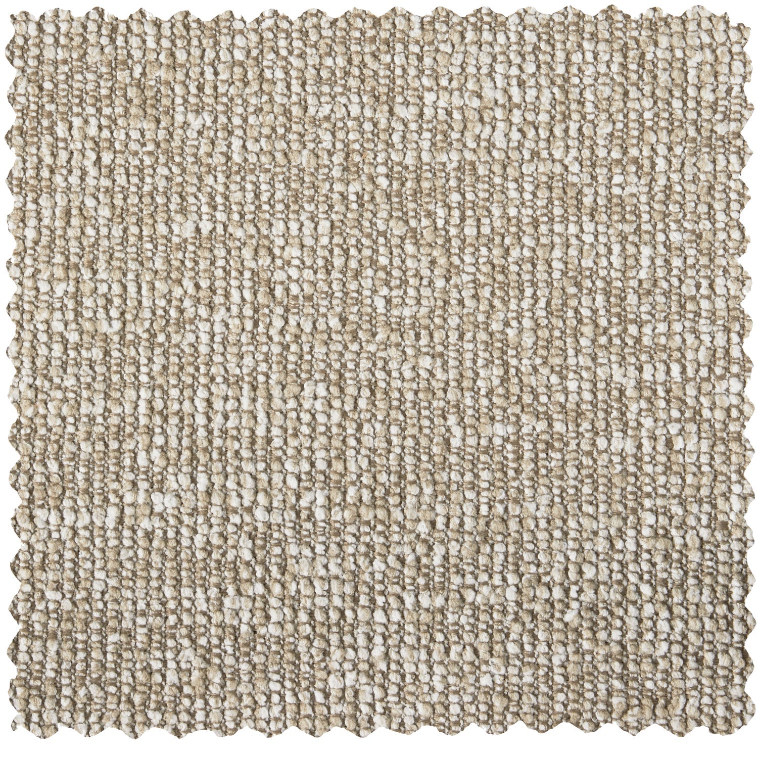 Modulares Sofa MOJO - linksseitiger beiger Melange Bouclé-Sessel