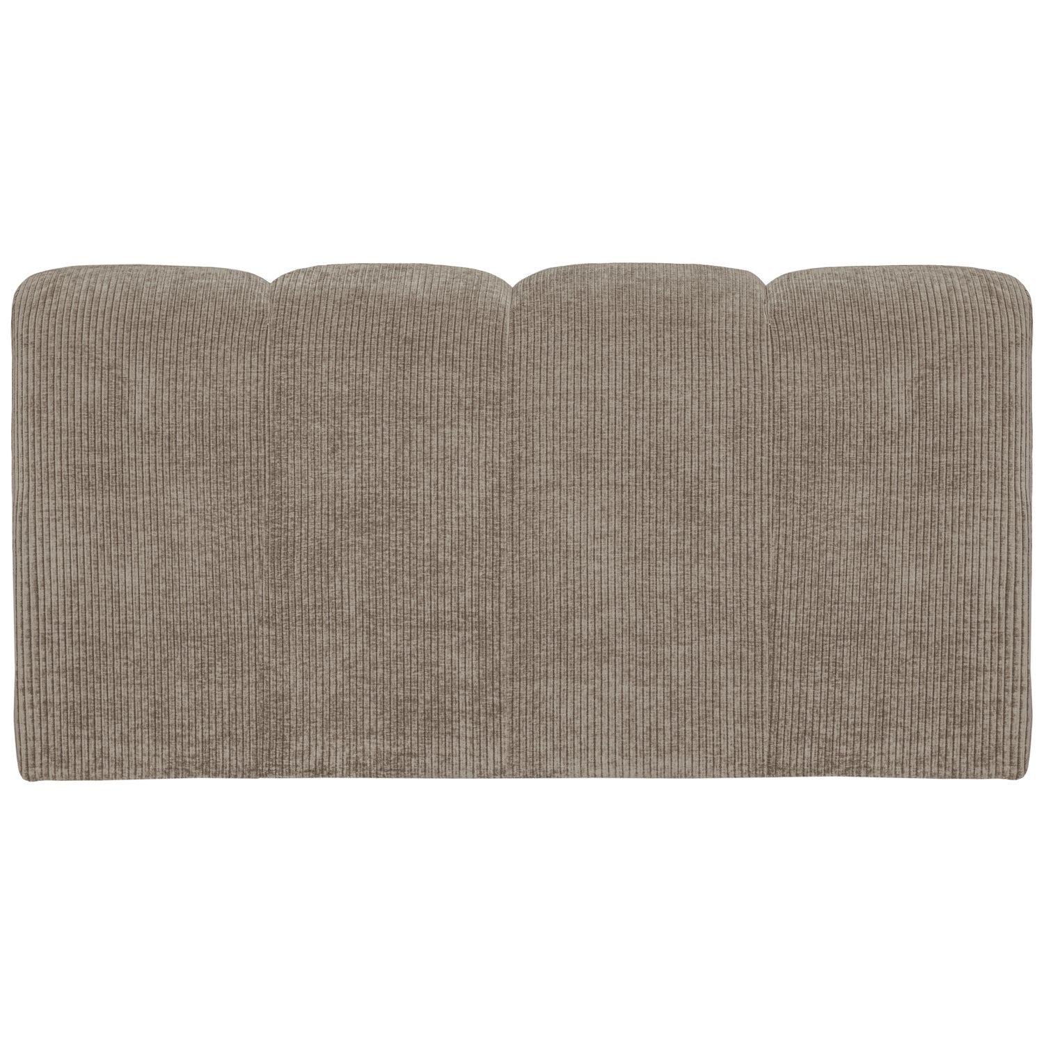 Modulares Sofa MOJO - 3-sitziges Element in dunkelsandfarbener Cord-Optik