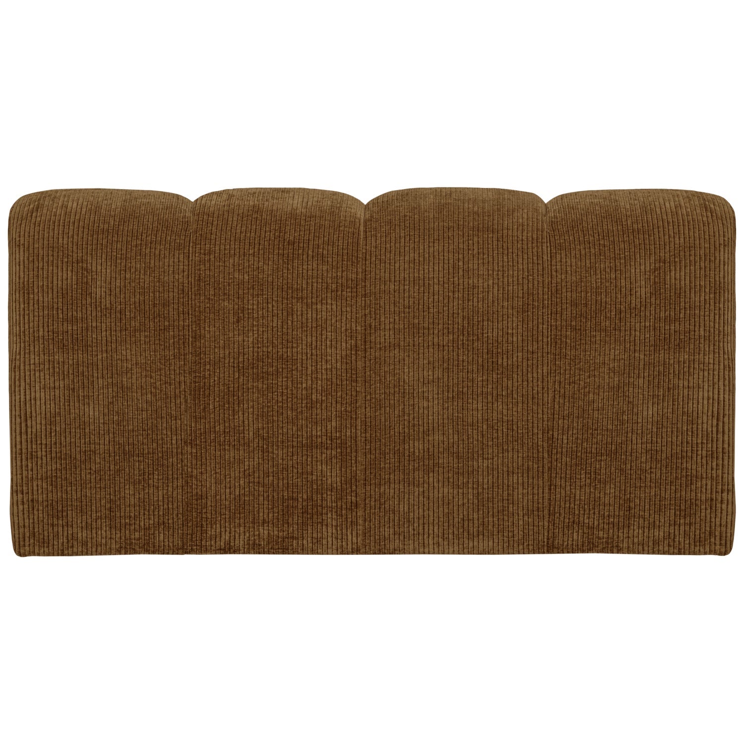 Modulares Sofa MOJO - 3-sitziges Element in dunklem Honigcord