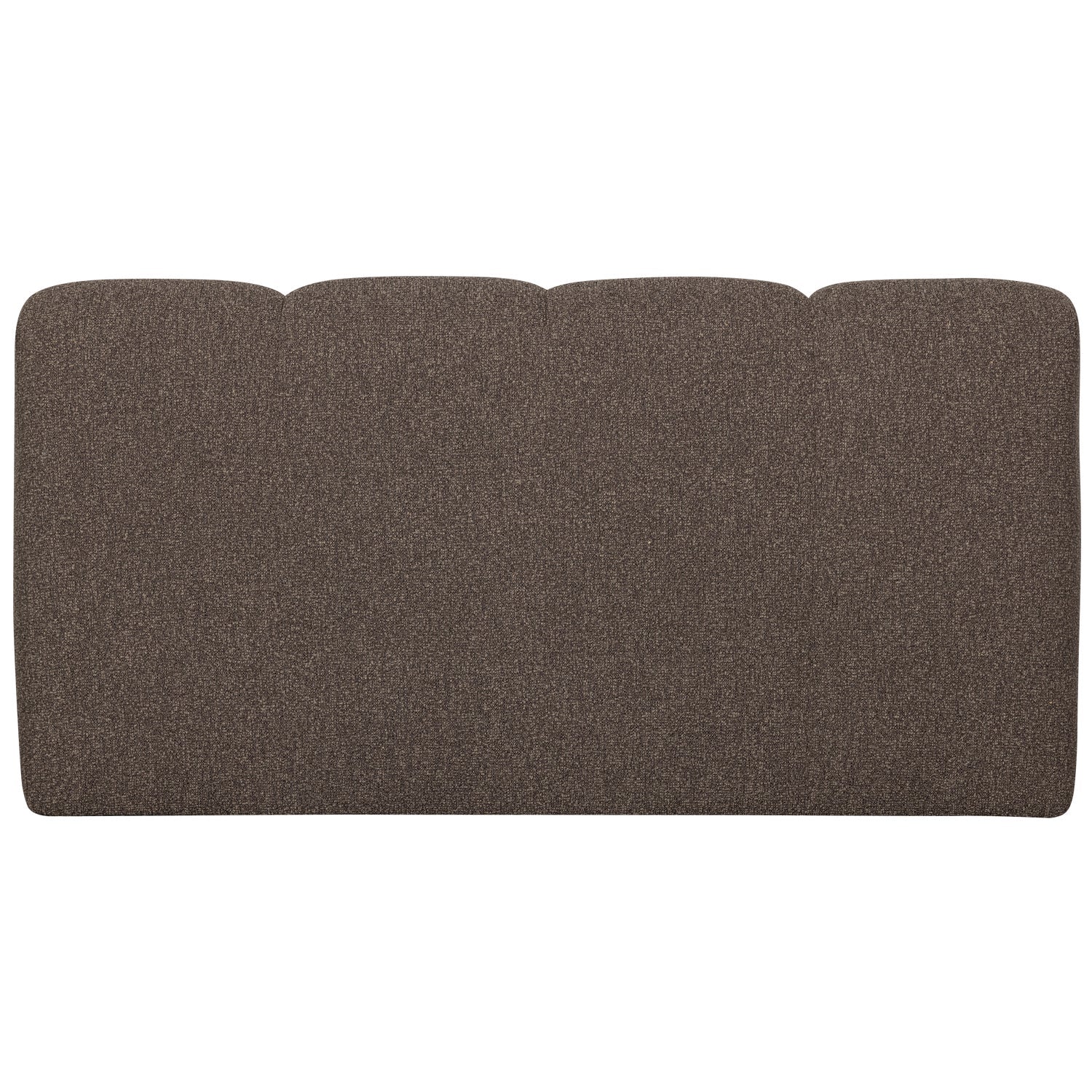 Modulares Sofa MOJO - 3-sitziges Element in dunkelbraunem Bouclé