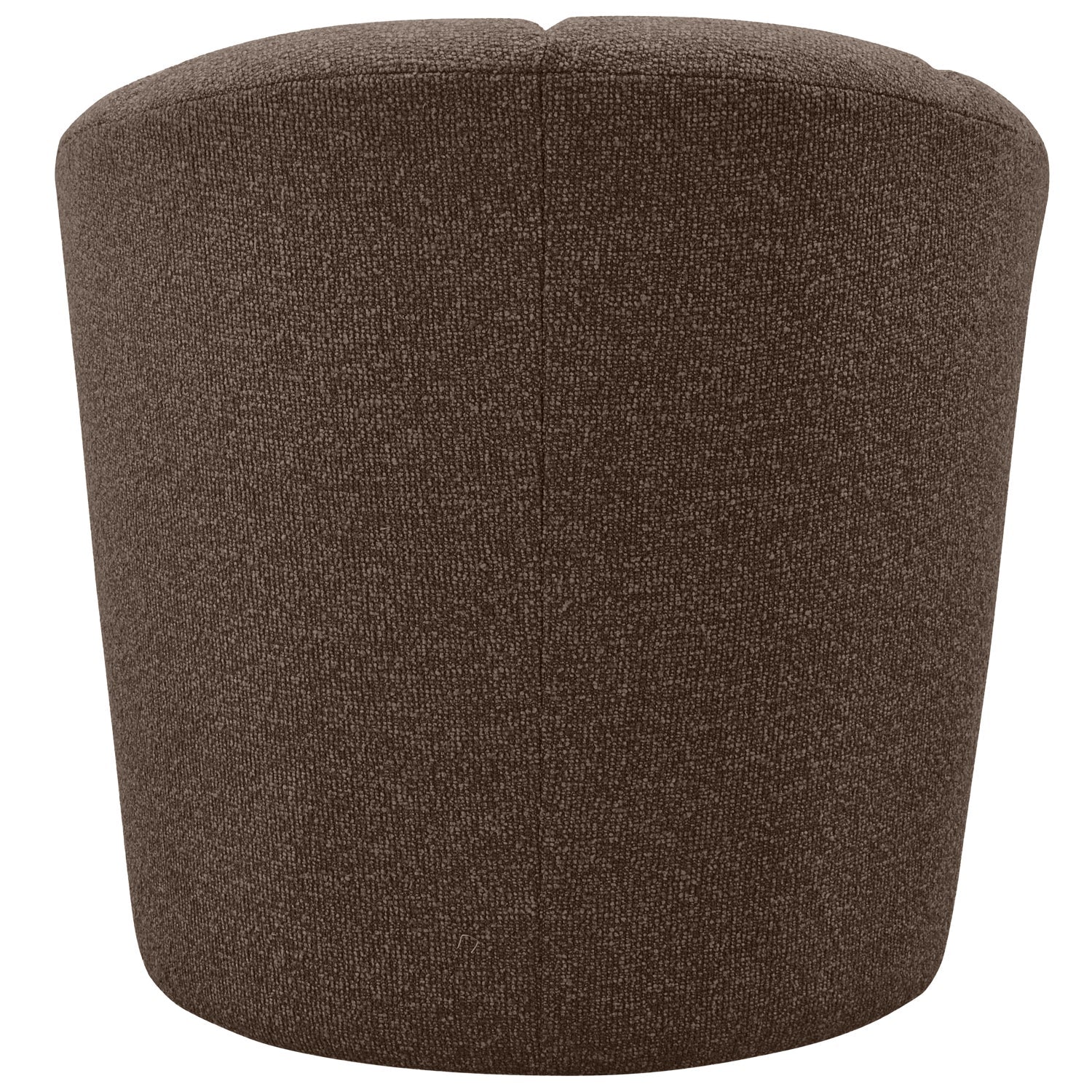 MOJO dark brown bouclé swivel armchair