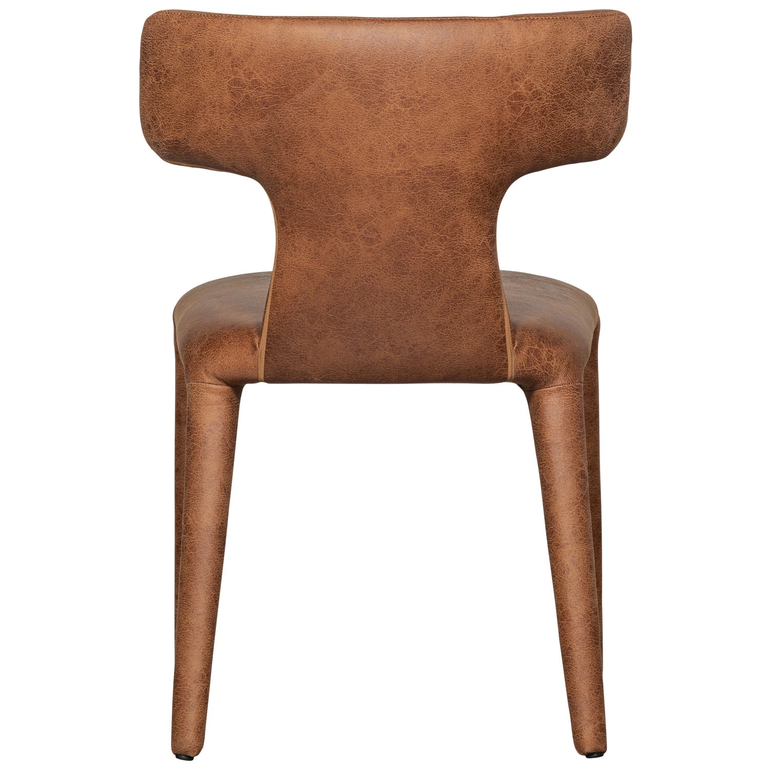 PERMIT Chair brown eco-leather