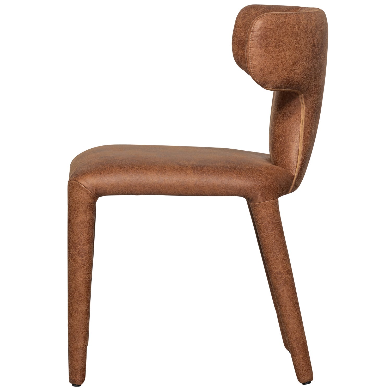 PERMIT Chair brown eco-leather