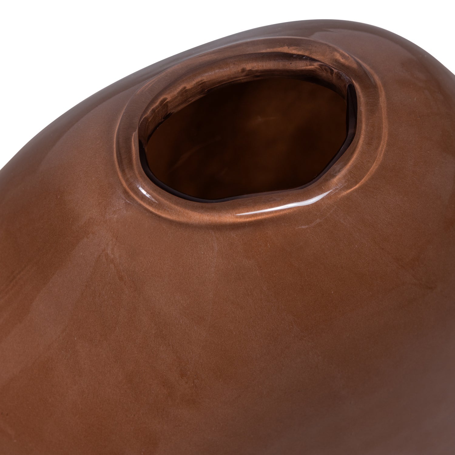 SAHIL vase brown glass