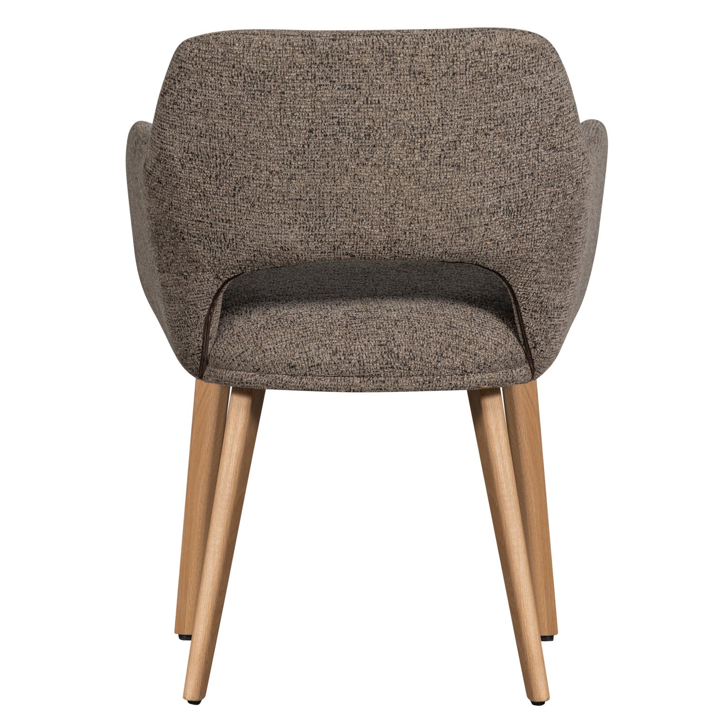 Sessel MURAT taupe mit Eichenbasis