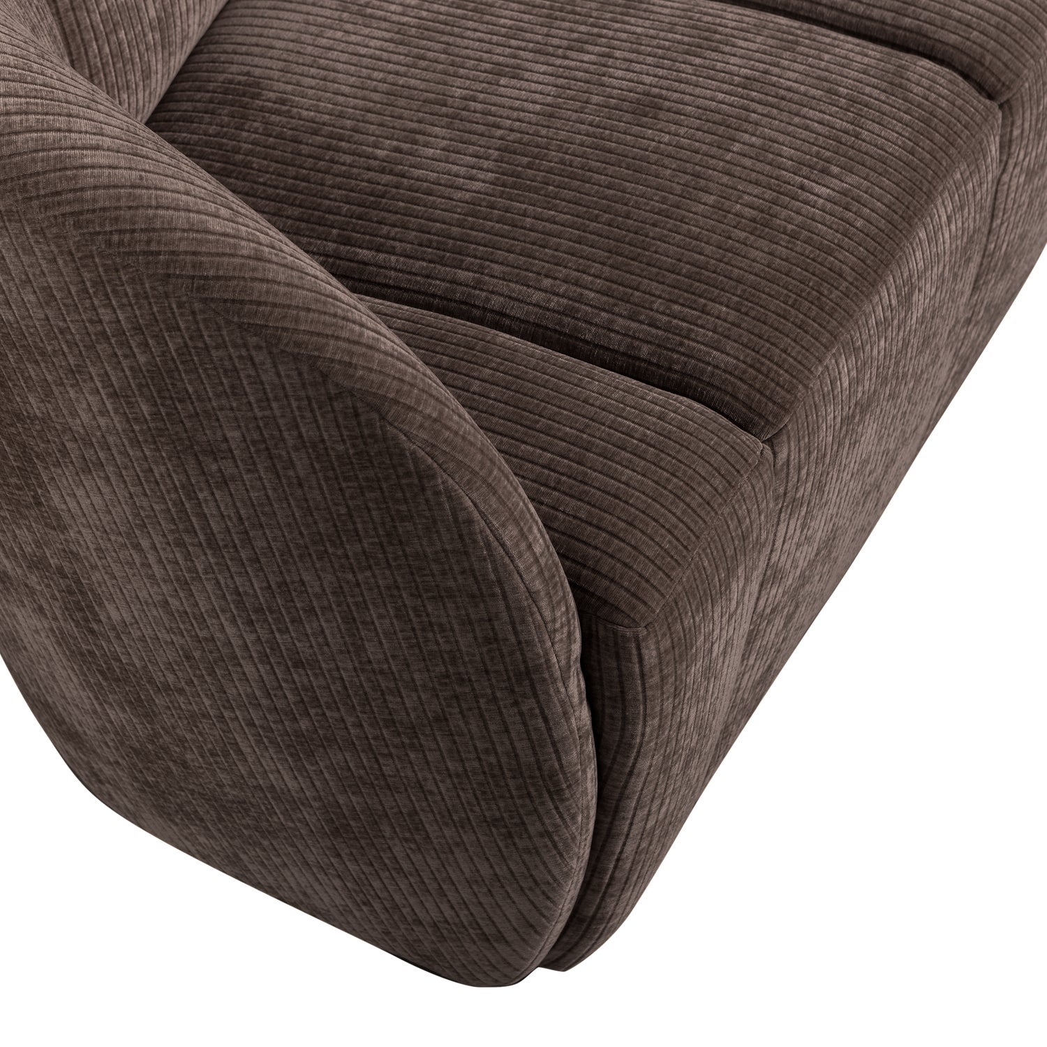Zweisitzersofa MOJO aus dunkelbraunem Cord