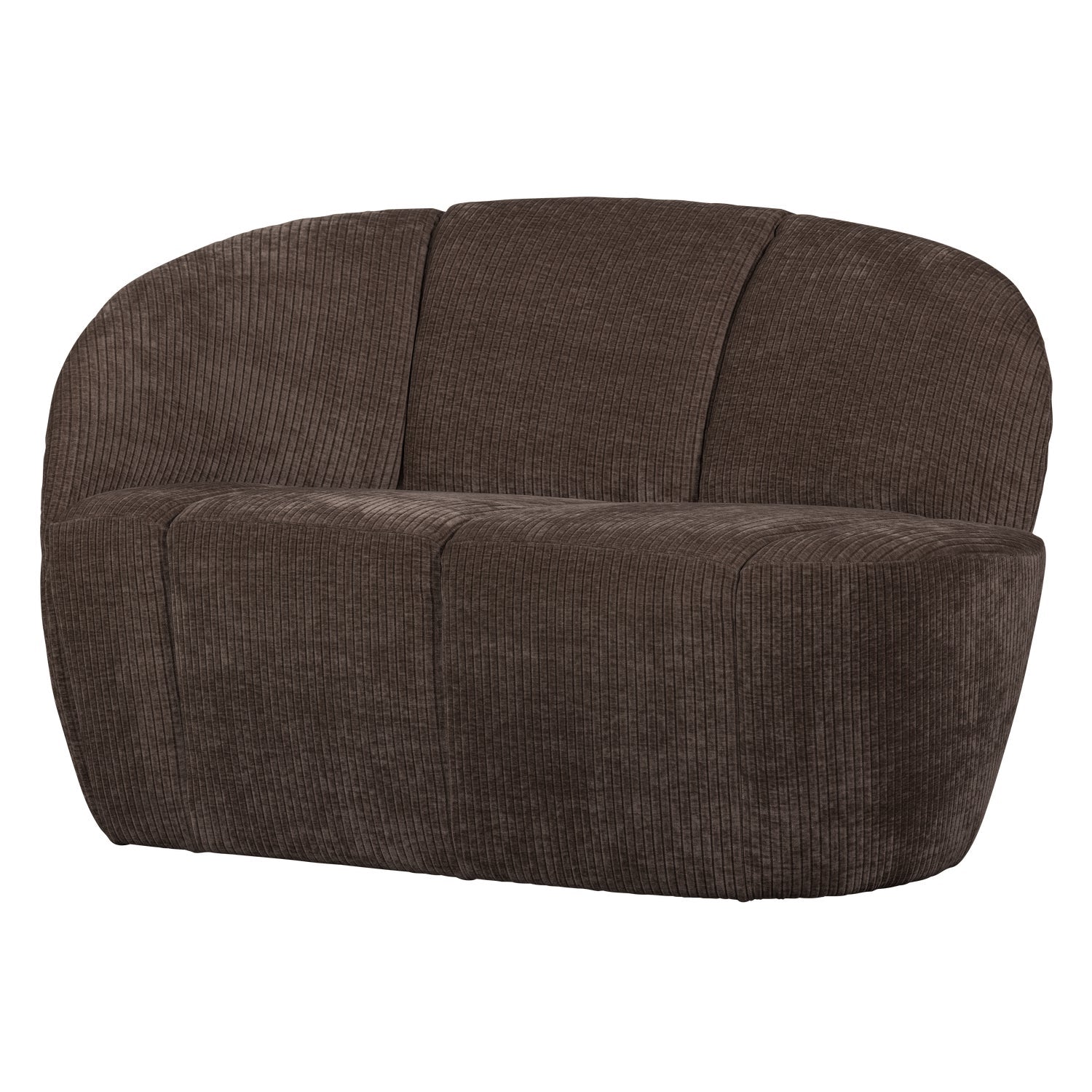Zweisitzersofa MOJO aus dunkelbraunem Cord