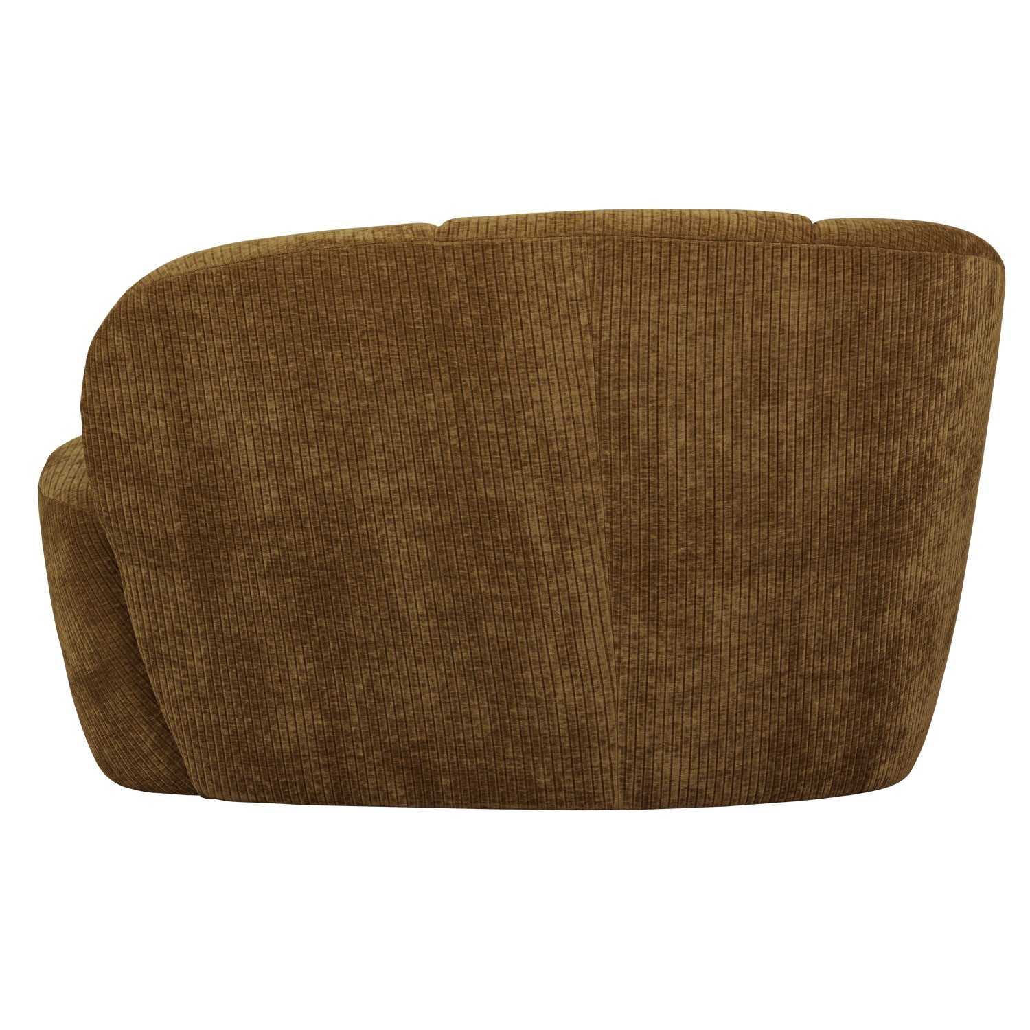 Zweisitzer-Sofa MOJO in dunklem Honigcord