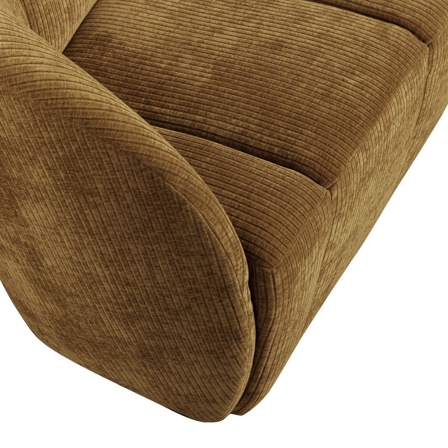 Zweisitzer-Sofa MOJO in dunklem Honigcord