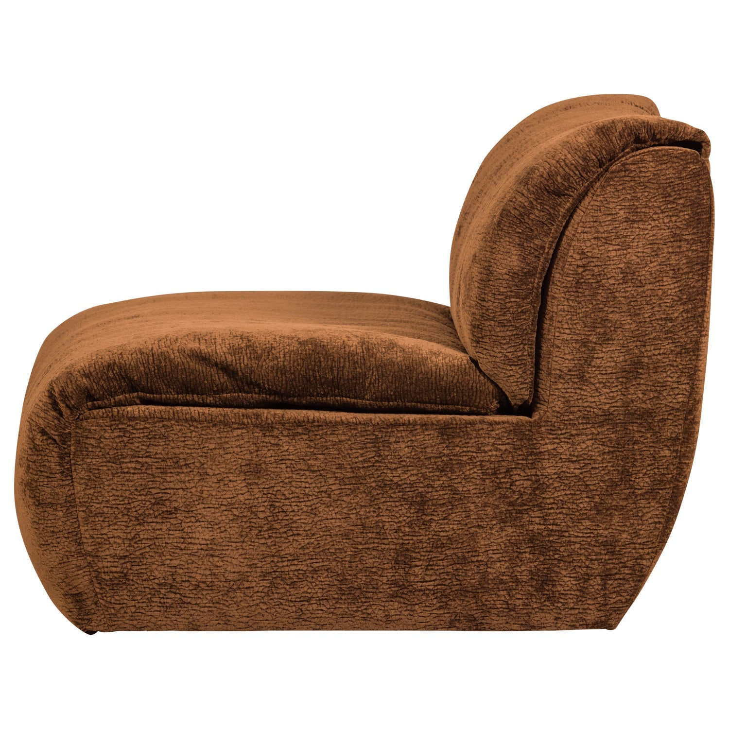 Modulsofa BAGGY - braunes Chenille-Element