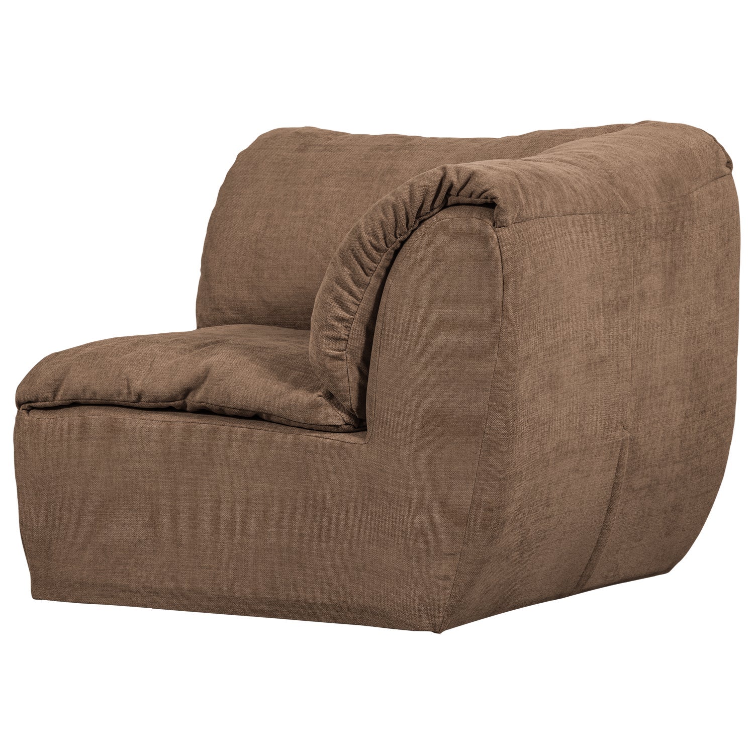 Modulares Sofa BAGGY - braunes Eckelement