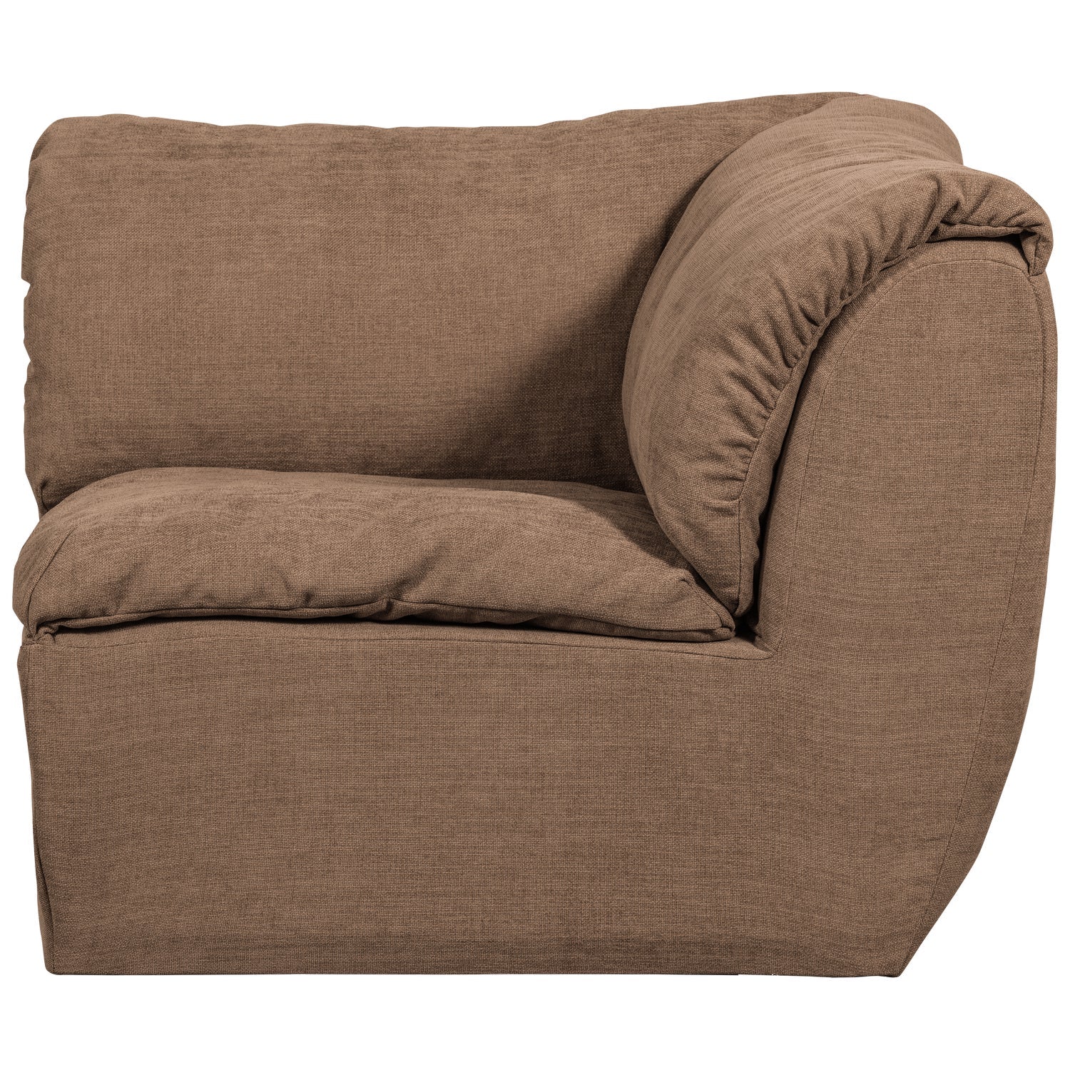 Modulares Sofa BAGGY - braunes Eckelement