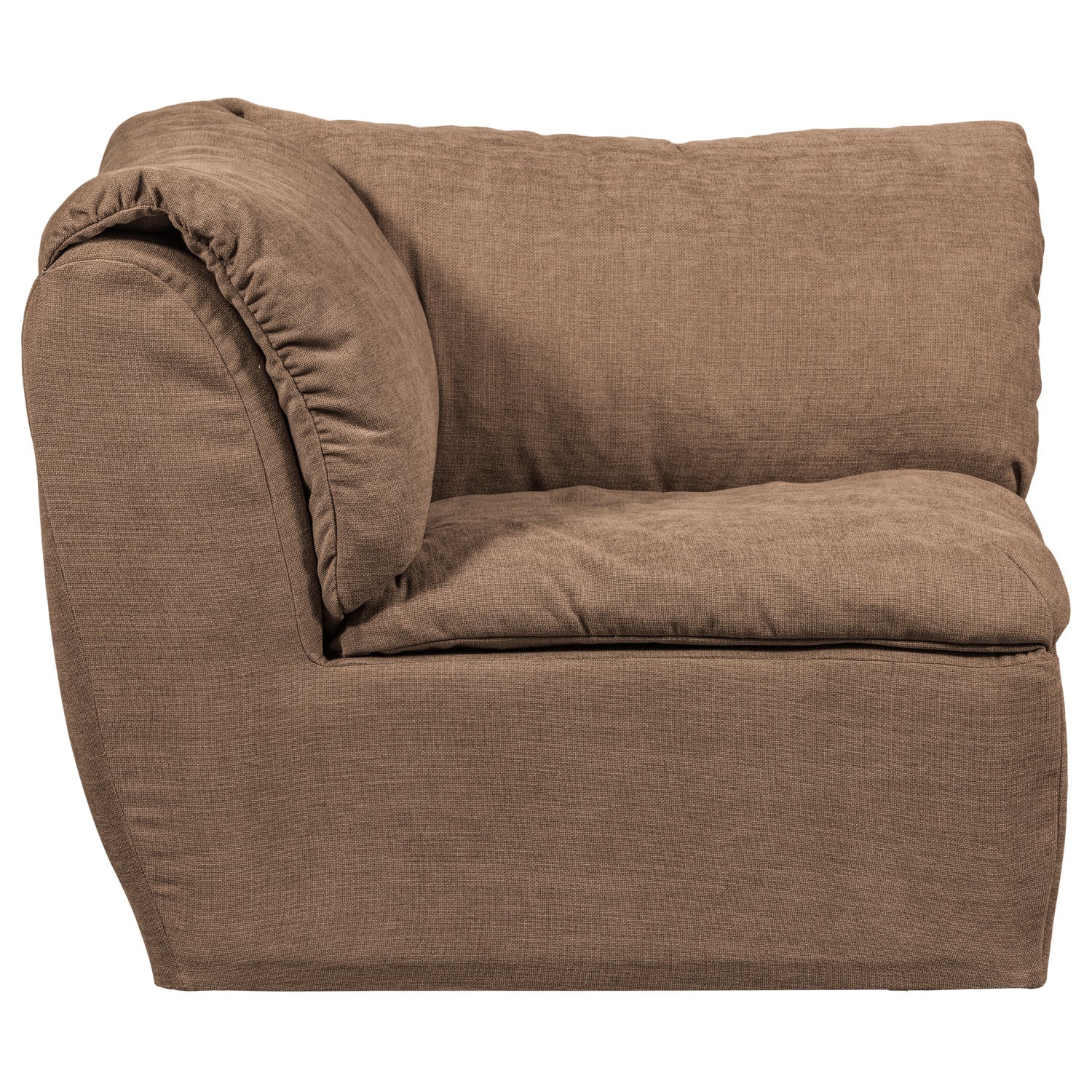 Modulares Sofa BAGGY - braunes Eckelement