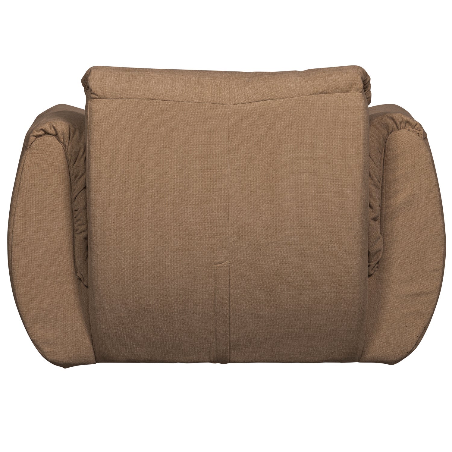 BAGGY brown swivel armchair