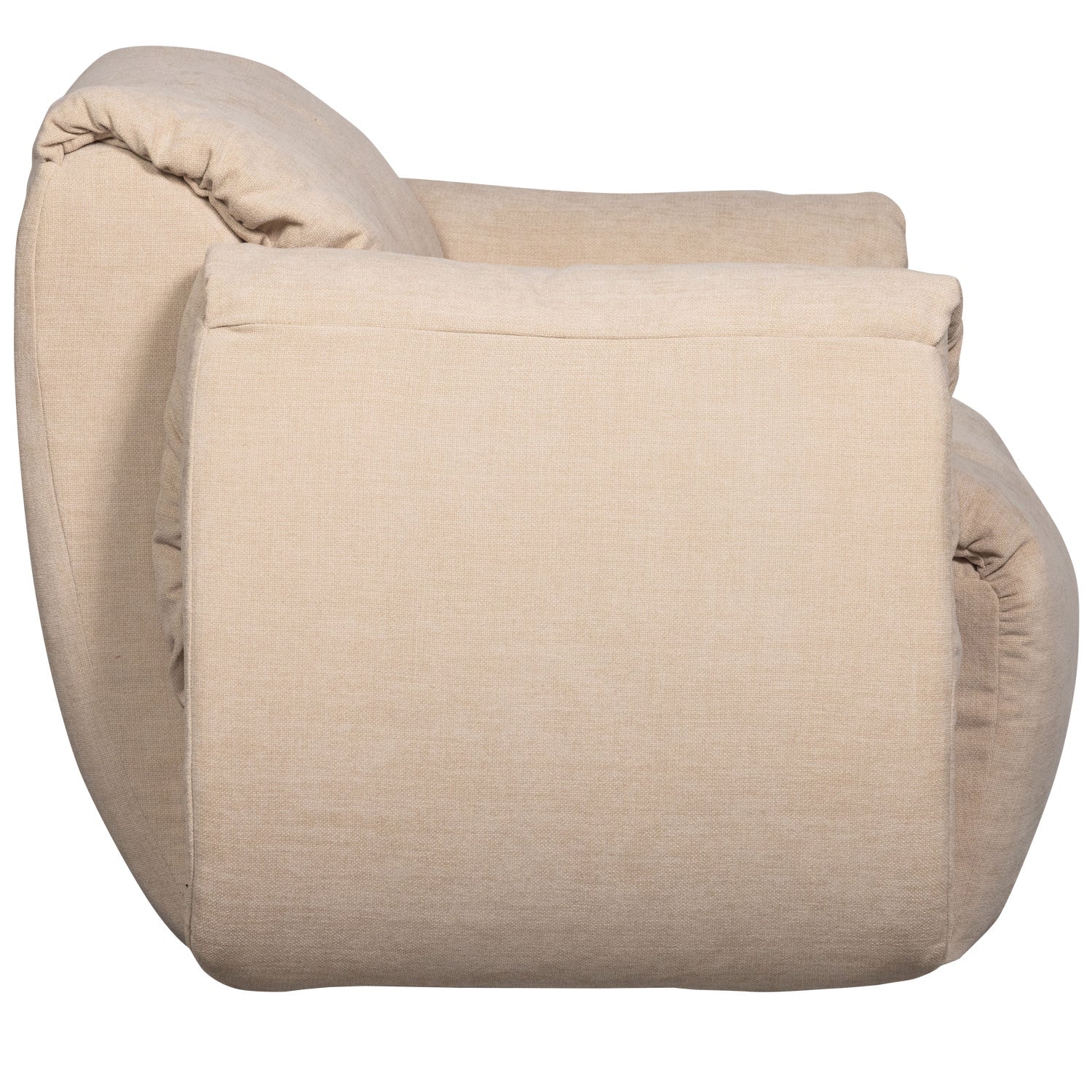 BAGGY swivel armchair sand