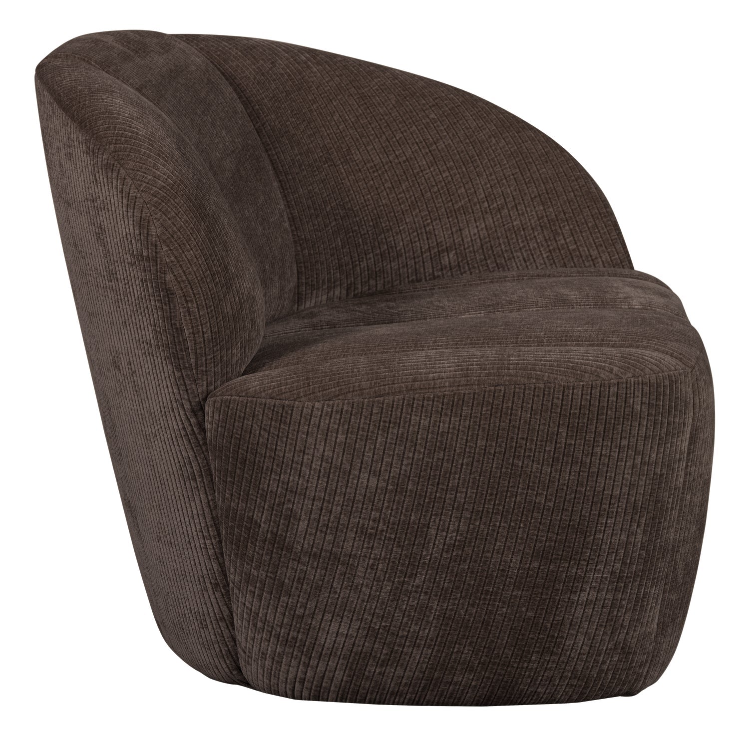 Sofa rechtsseitig 2-sitzig MOJO dunkelbraunes Cord