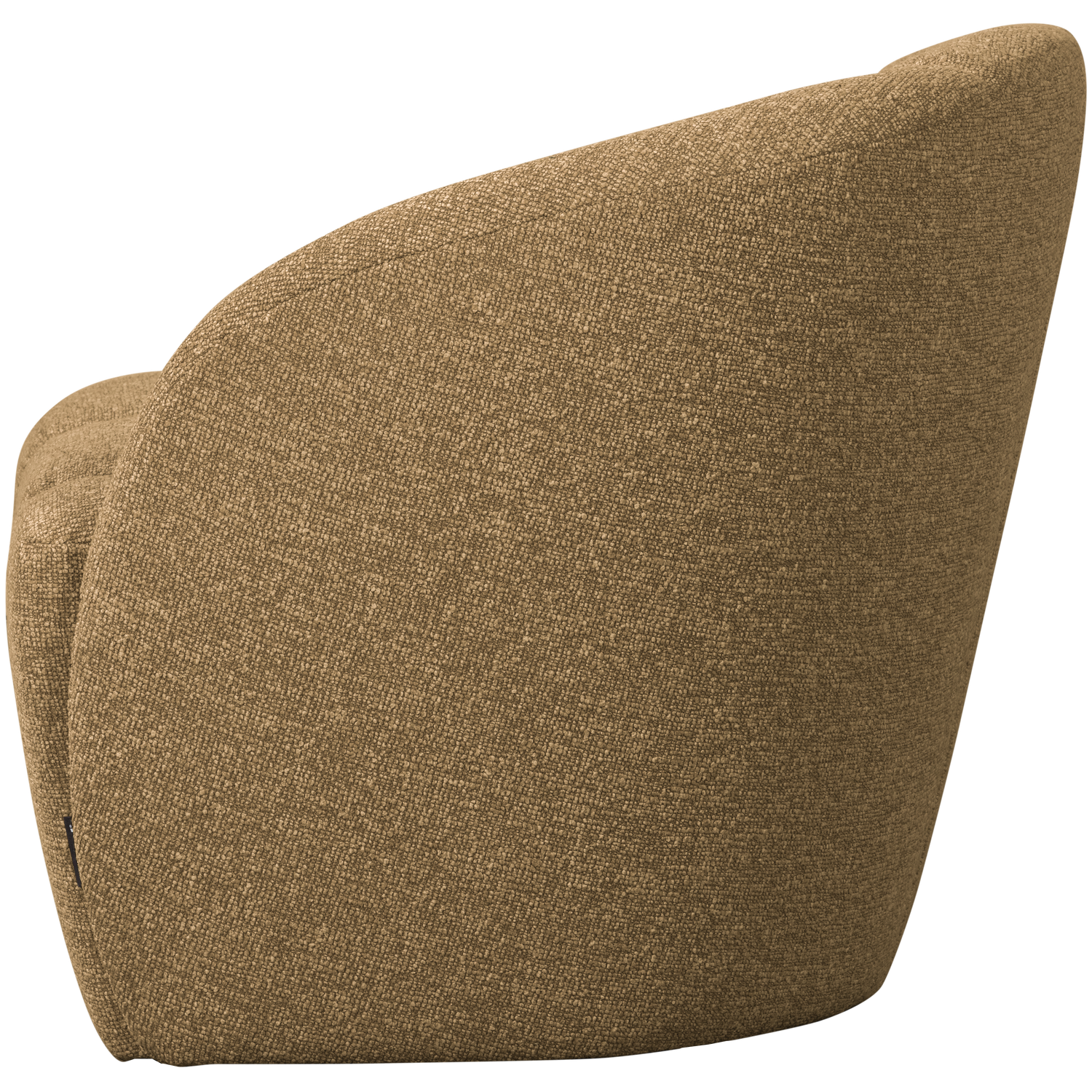 Right-facing 2-seater Sofa MOJO honey mélange boucle