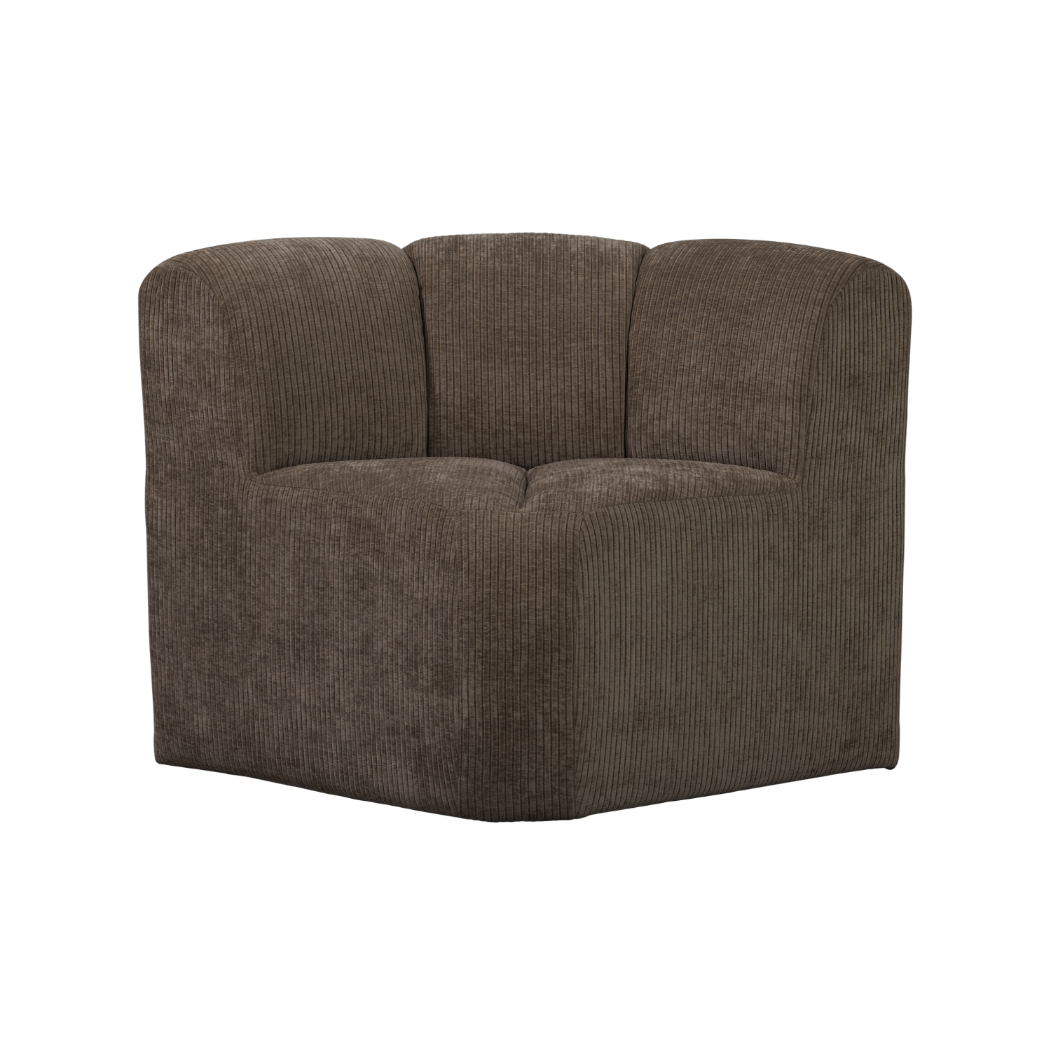MOJO BENCH Modular Sofa - Brown Corduroy Corner Element