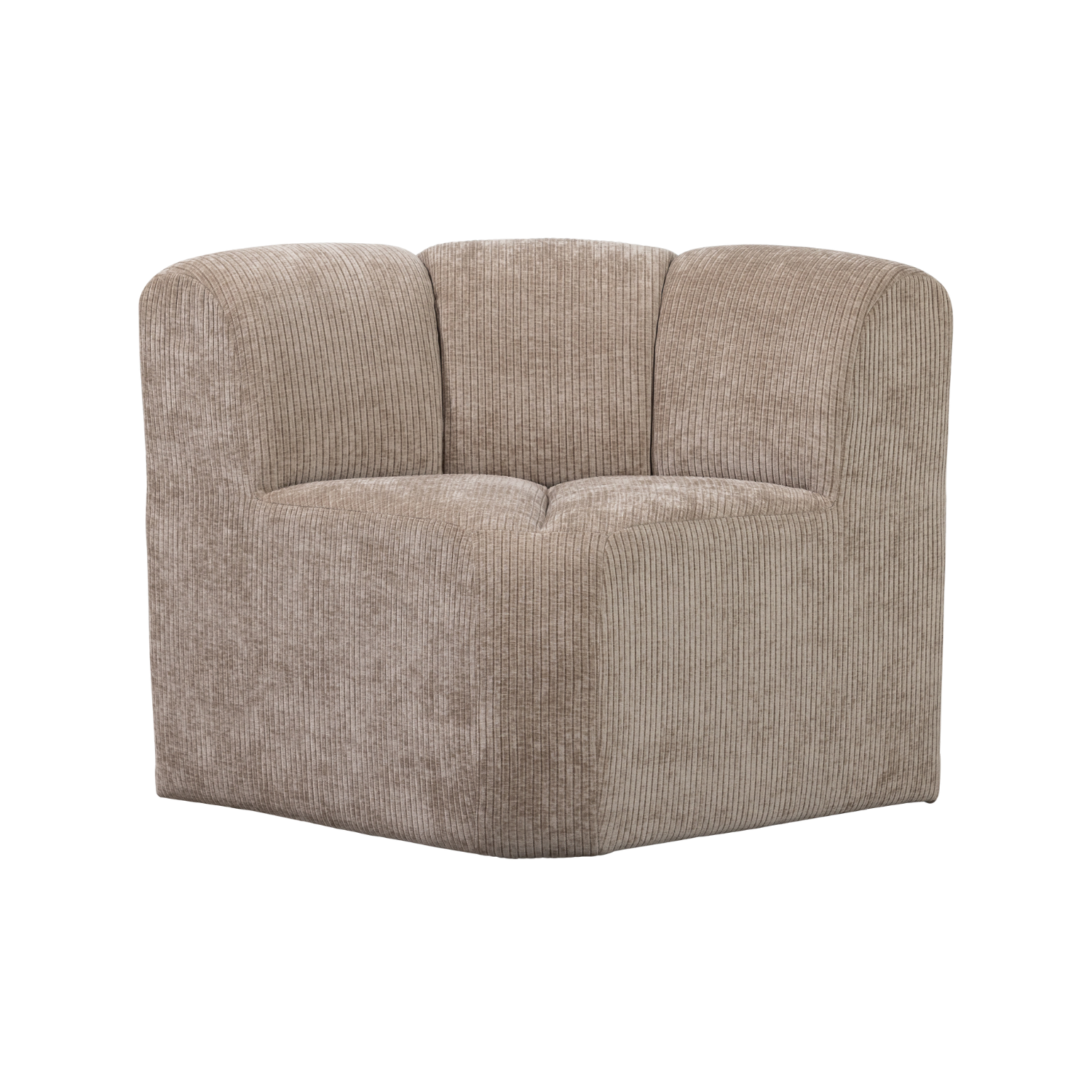 MOJO BENCH Modular Sofa - Sand Corduroy Corner Element