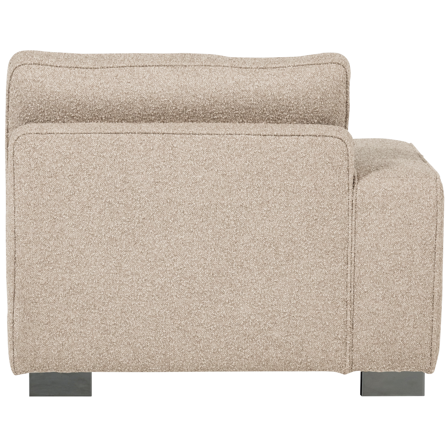 Sofa LAZY - left-side end module in sandy bouclé