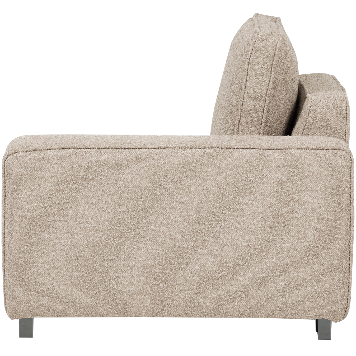 Sofa LAZY - right-side end module in sandy bouclé