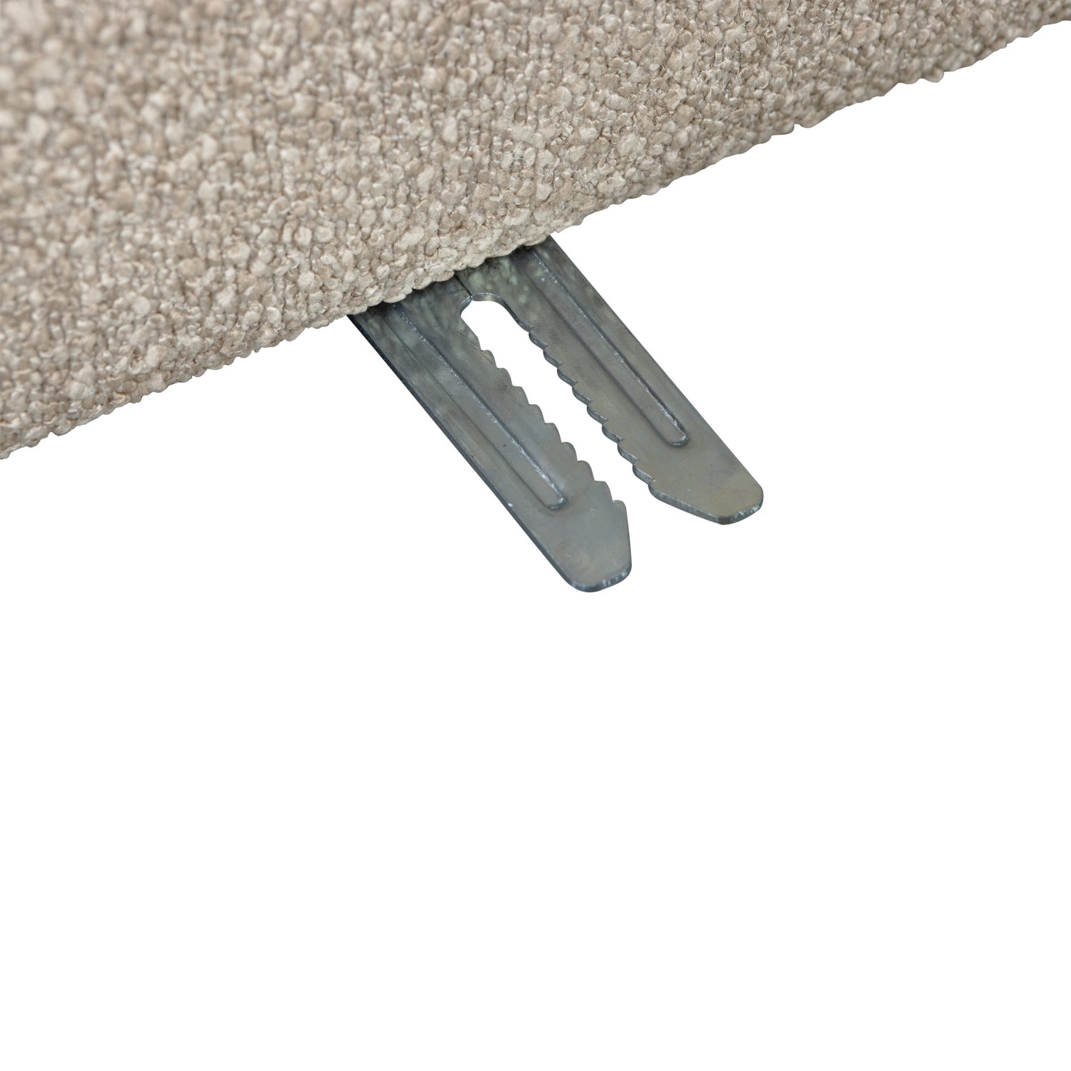Armchair / module LAZY sand bouclé