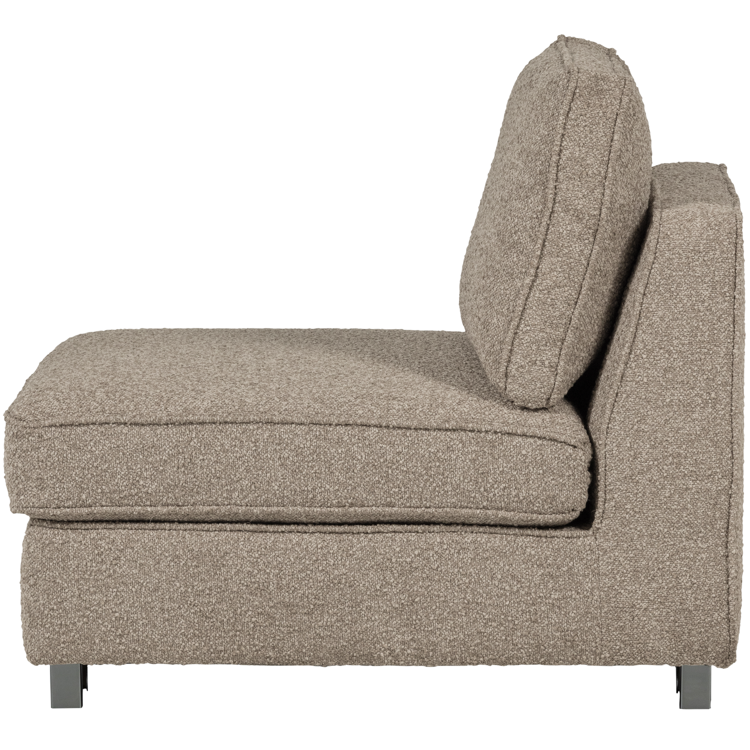 Beige Bouclé Lazy Armchair / Module