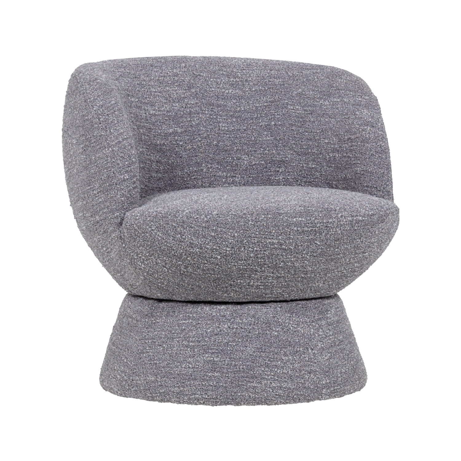 SHUFFLE Gray Mélange Swivel Armchair