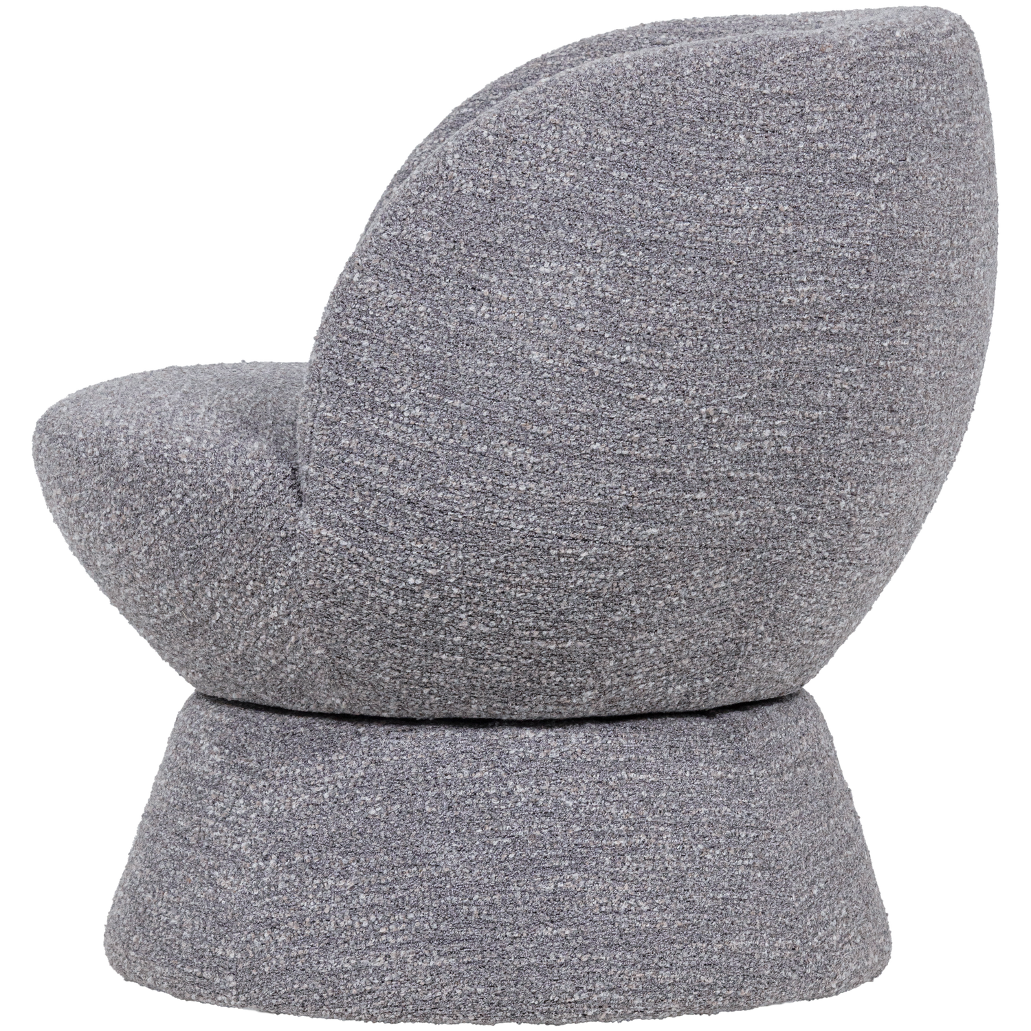 SHUFFLE Gray Mélange Swivel Armchair