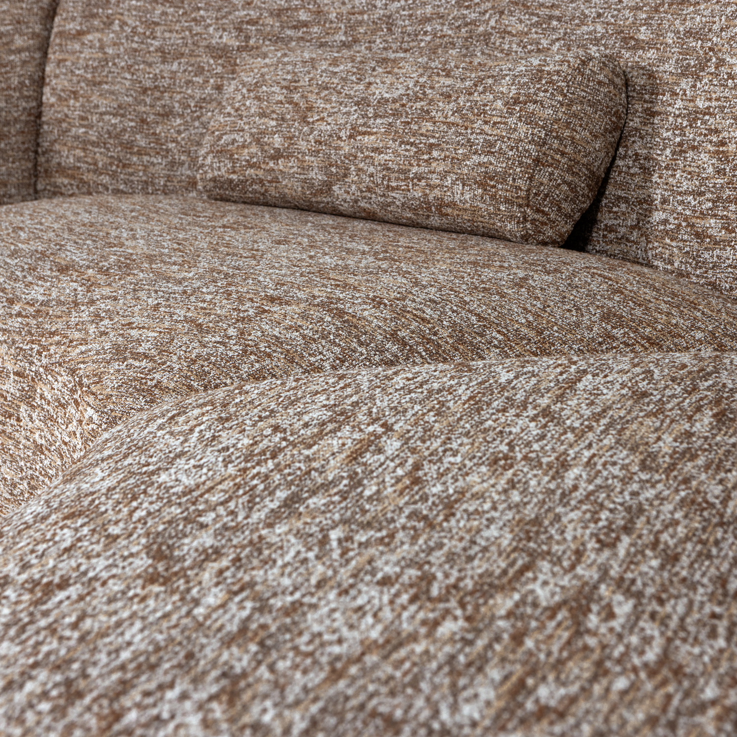 Batavier Light Brown Mélange Semi-Circular Sofa for 6 People