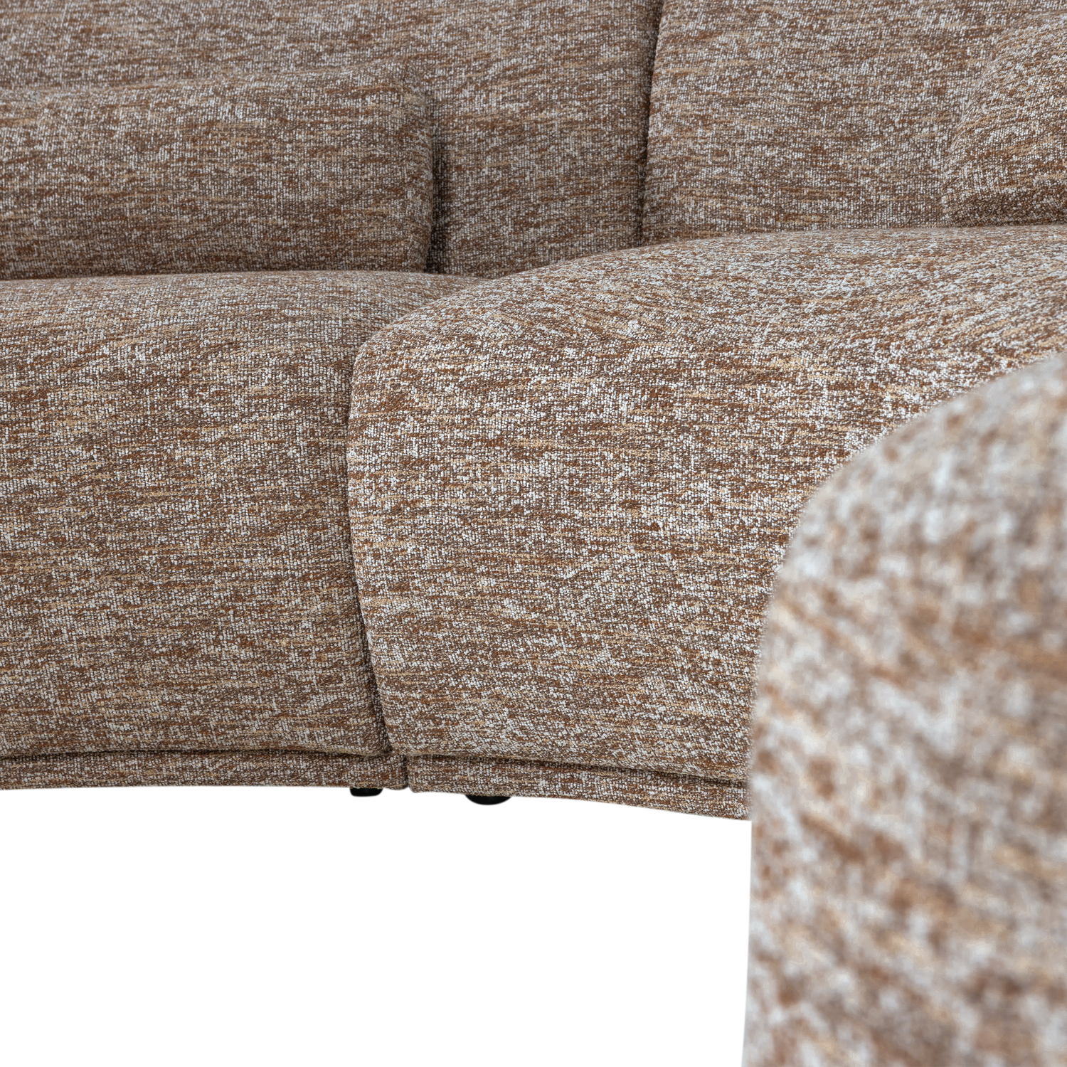 Batavier Light Brown Mélange Semi-Circular Sofa for 6 People