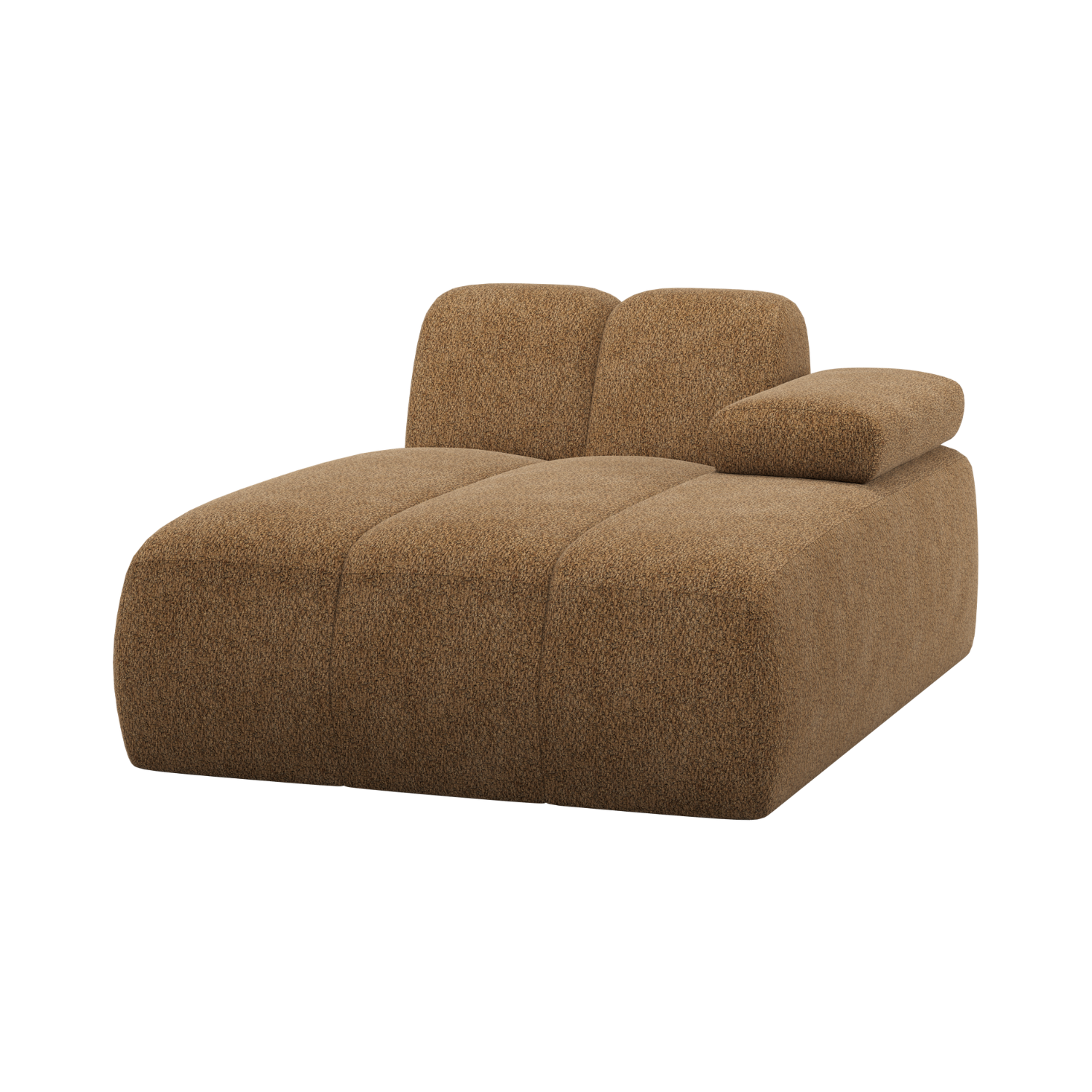 MOJO Modular Sofa - Right-Arm Honey Lambskin Chaise Lounge