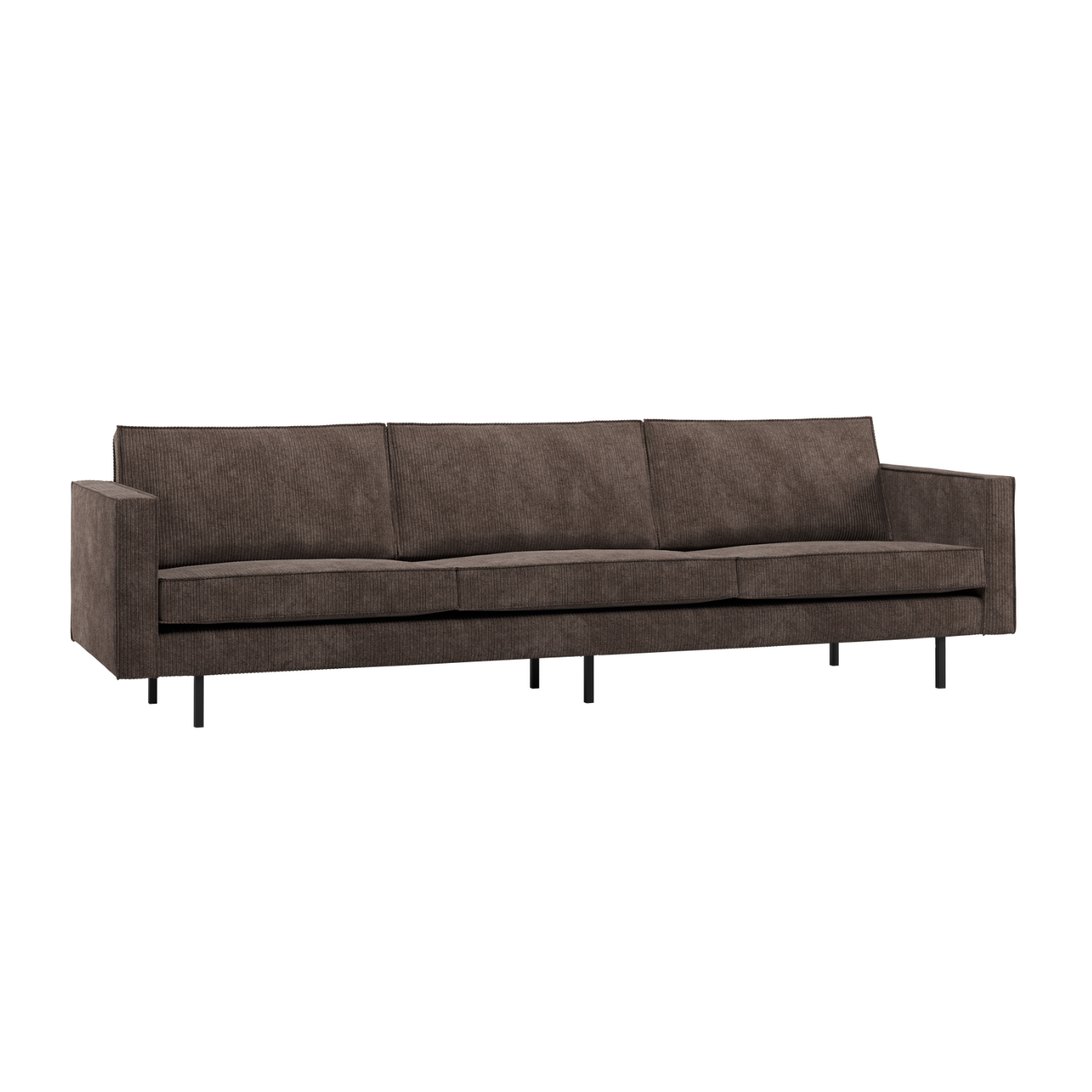 3-Seater Sofa RODEO Brown Corduroy