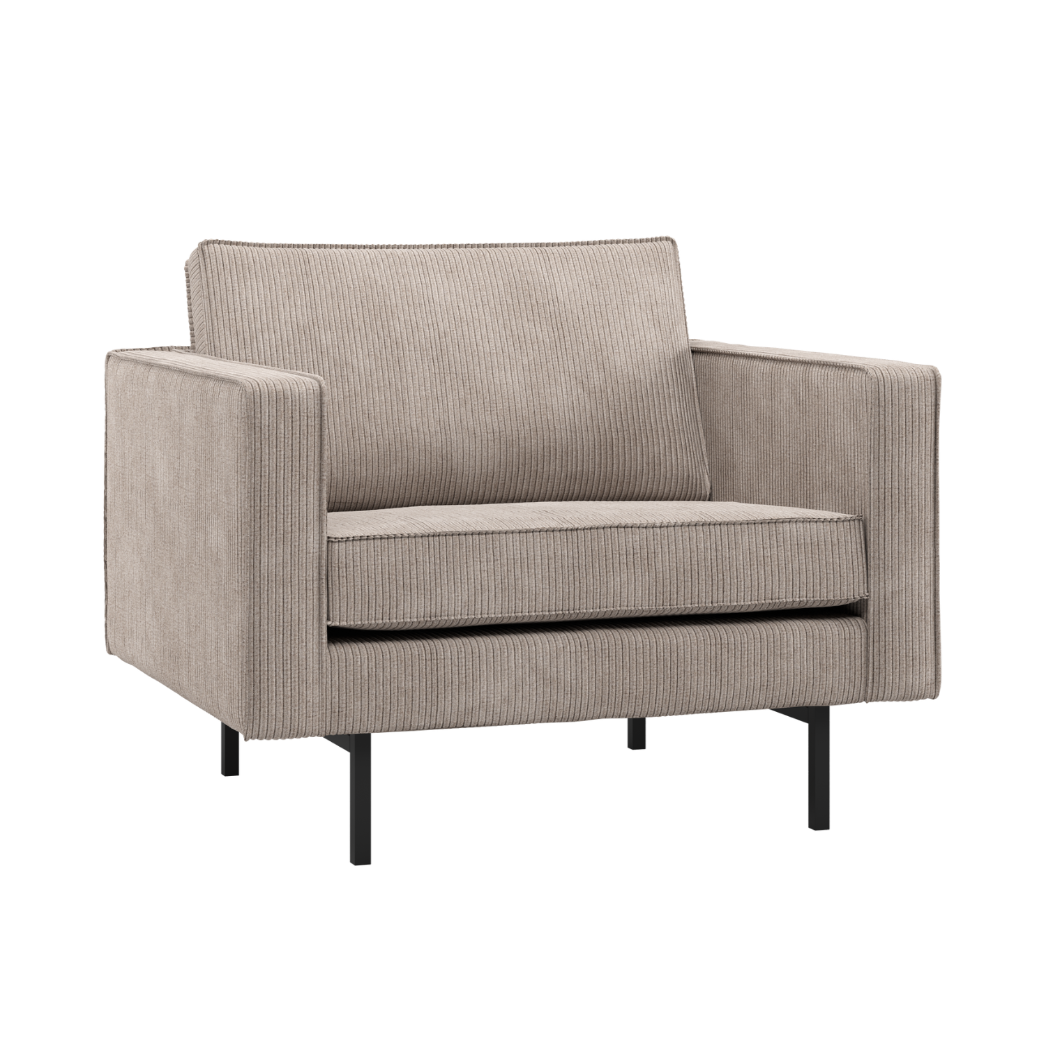 RODEO Armchair in Sand Corduroy