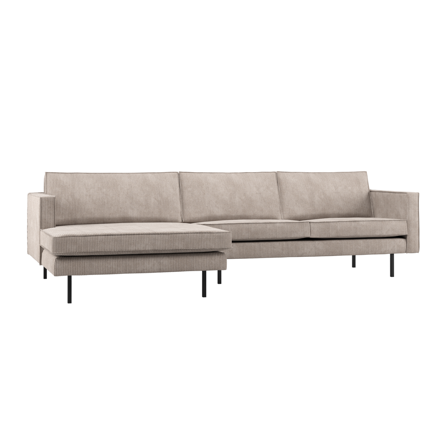 Left-facing Corner Sofa RODEO Sand Corduroy