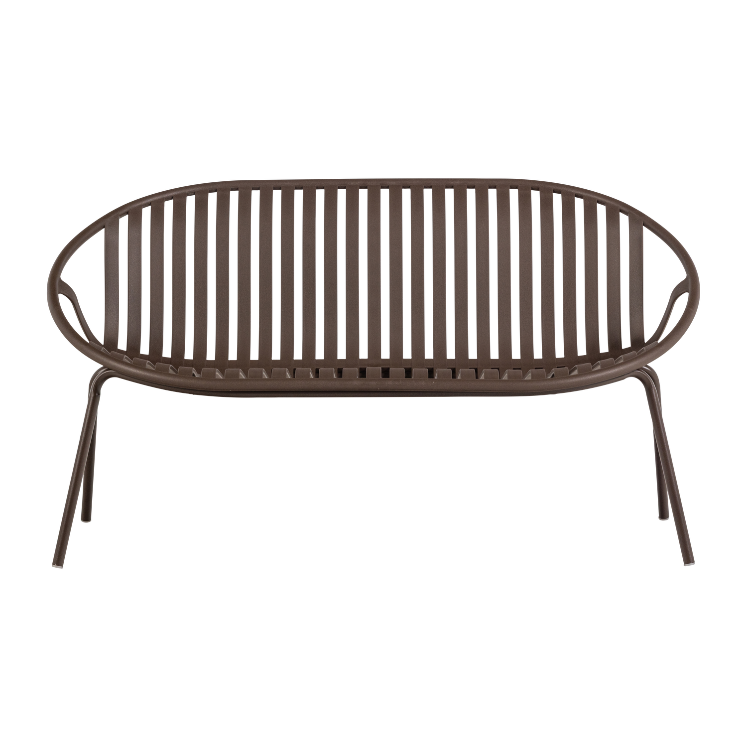 Brown 2-Seater Garden Sofa BRUCE