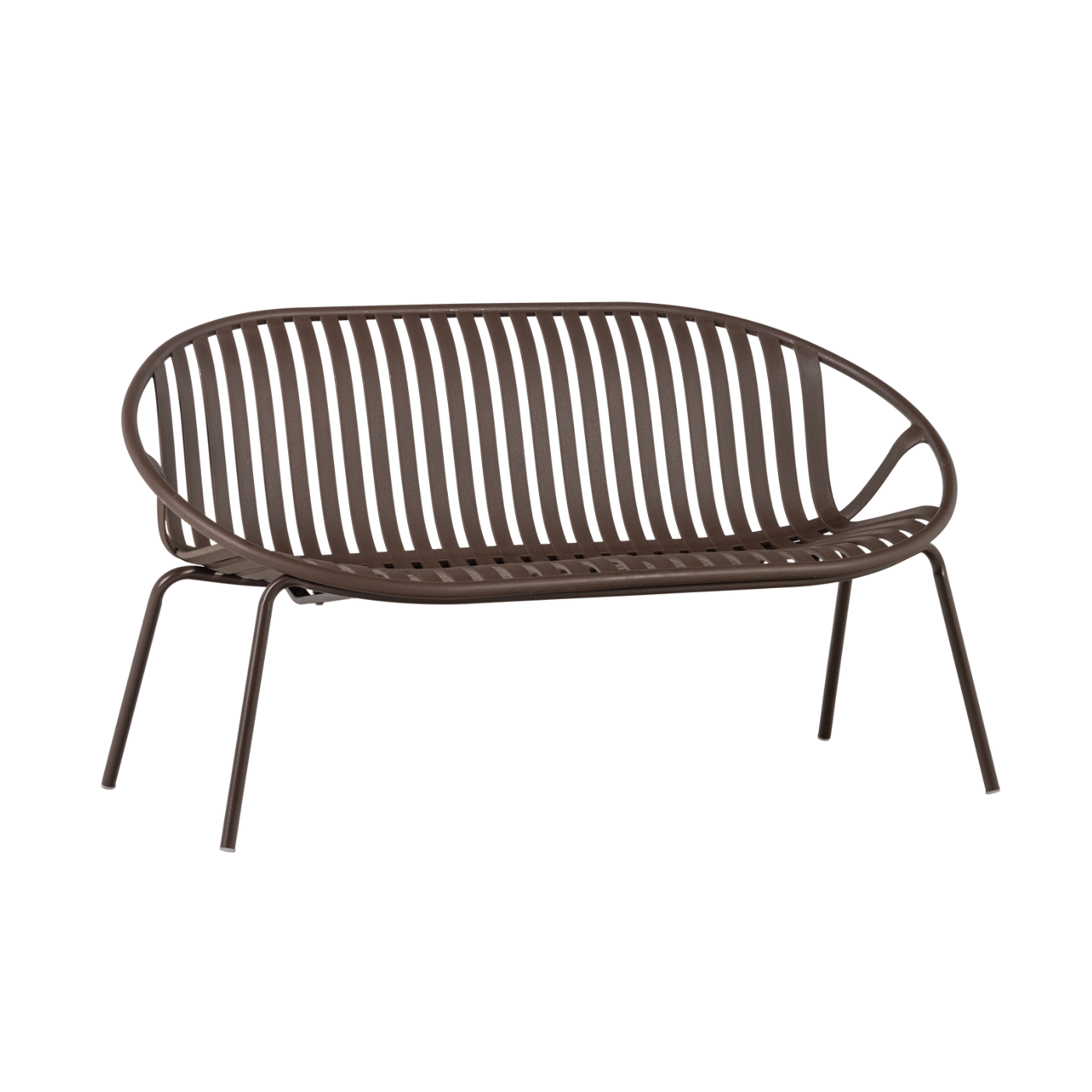 Brown 2-Seater Garden Sofa BRUCE