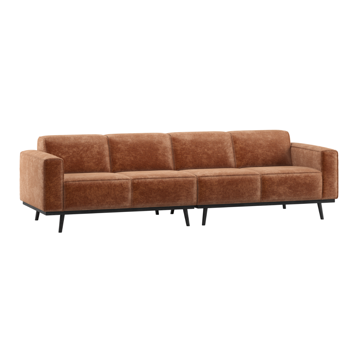 4-Seater STATEMENT Sofa in Brick Chenille