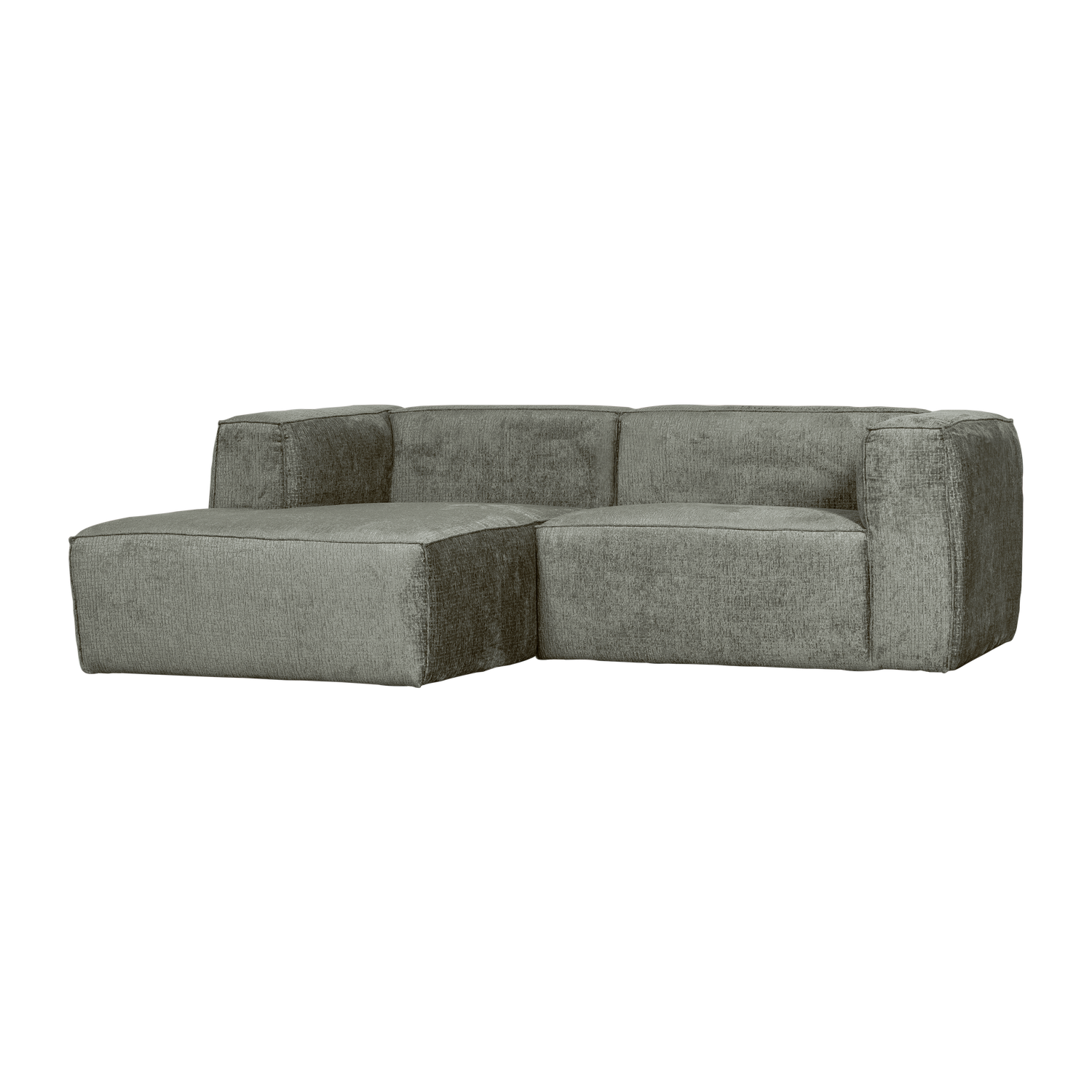 Left-facing BEAN corner sofa in sea color