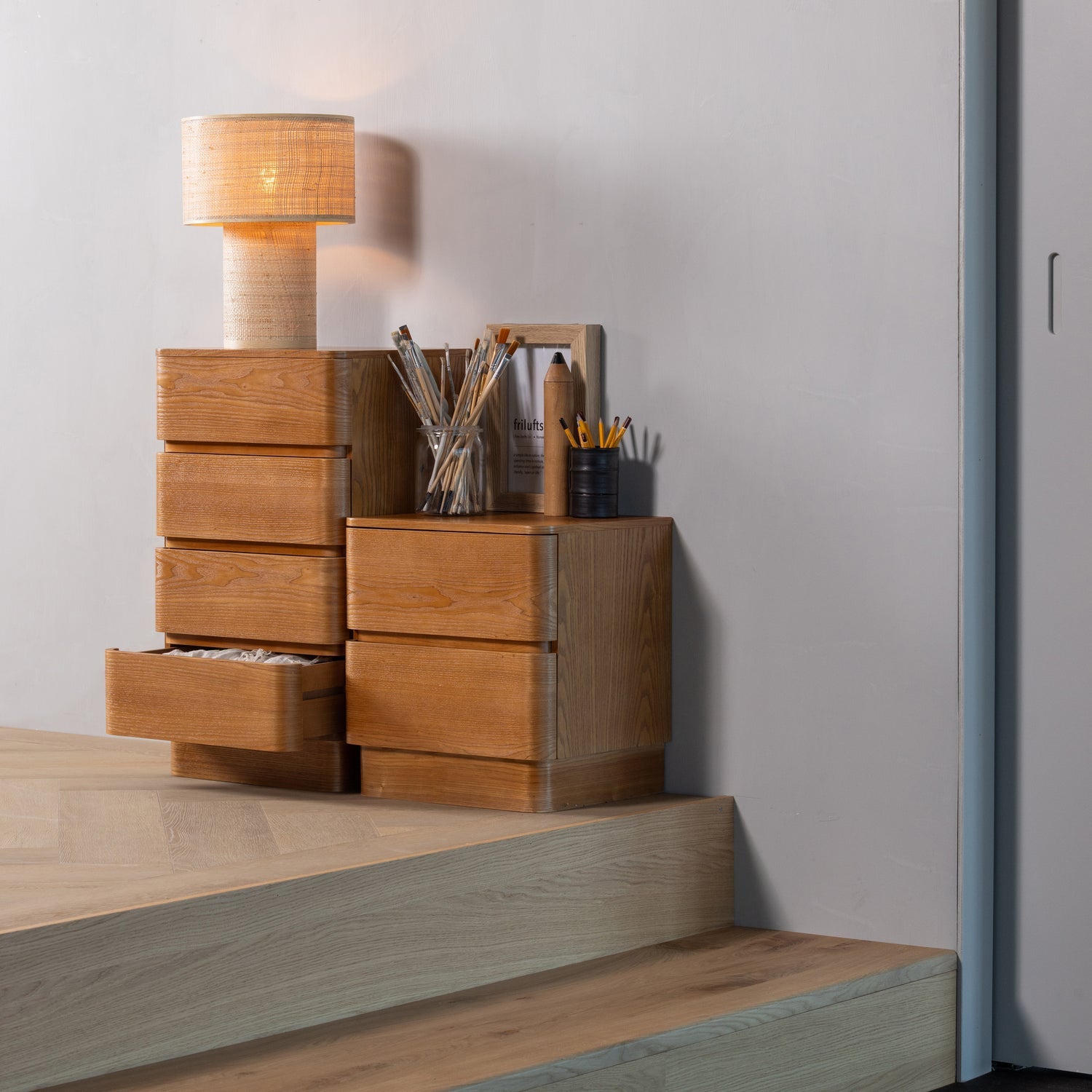 FEJO Nightstand Brown