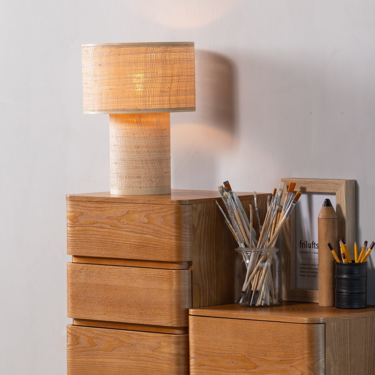 FEJO Nightstand Brown