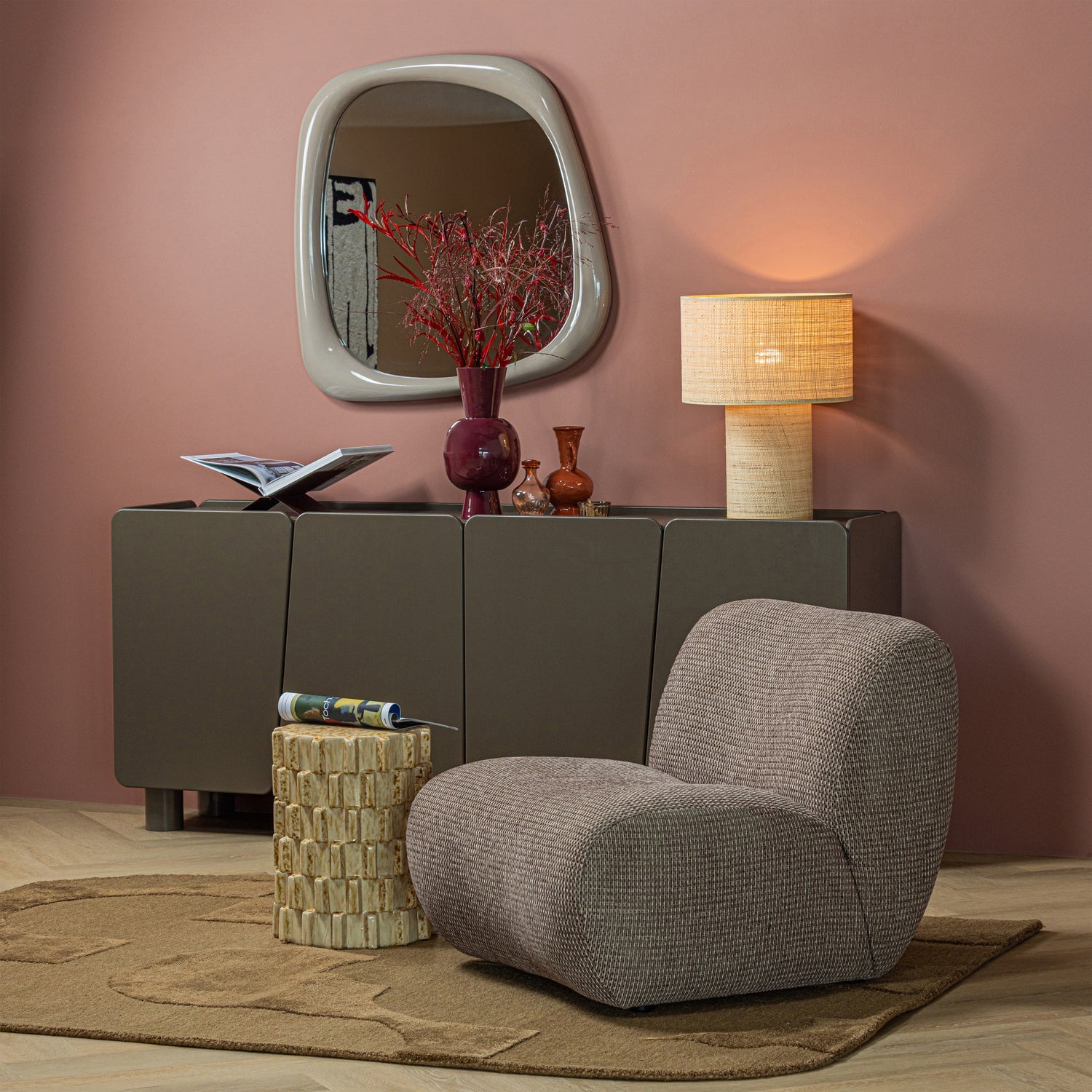 AXU Beige Side Table