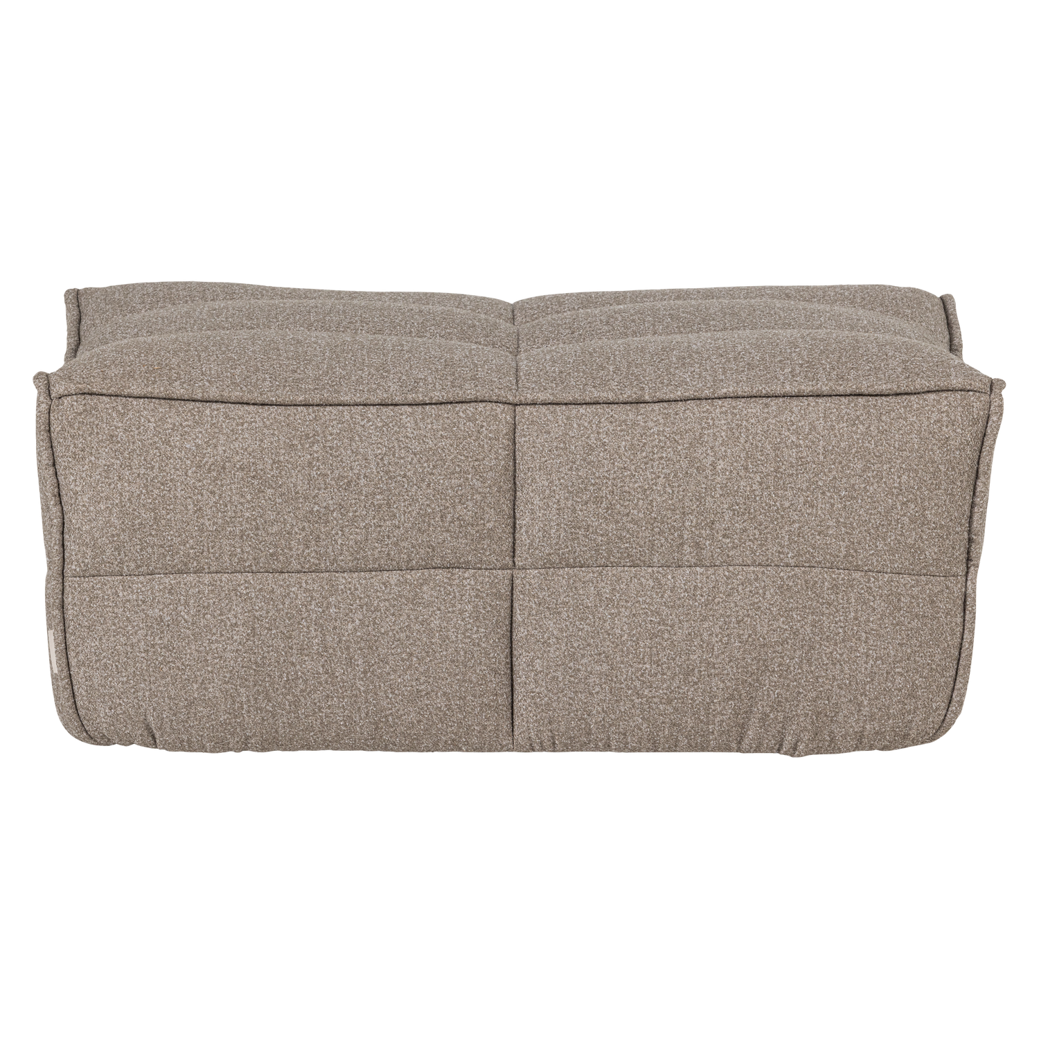 Beige Bouclé Cluster Pouf