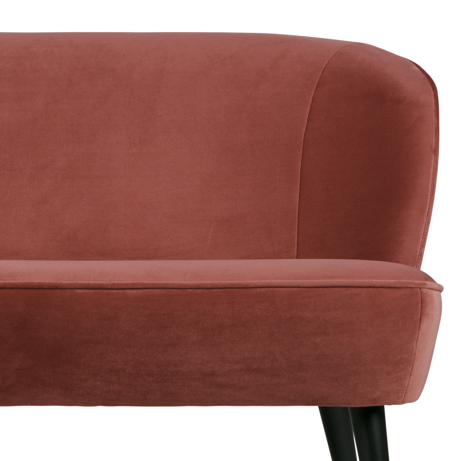 Velvet Sofa SARA Burgundy